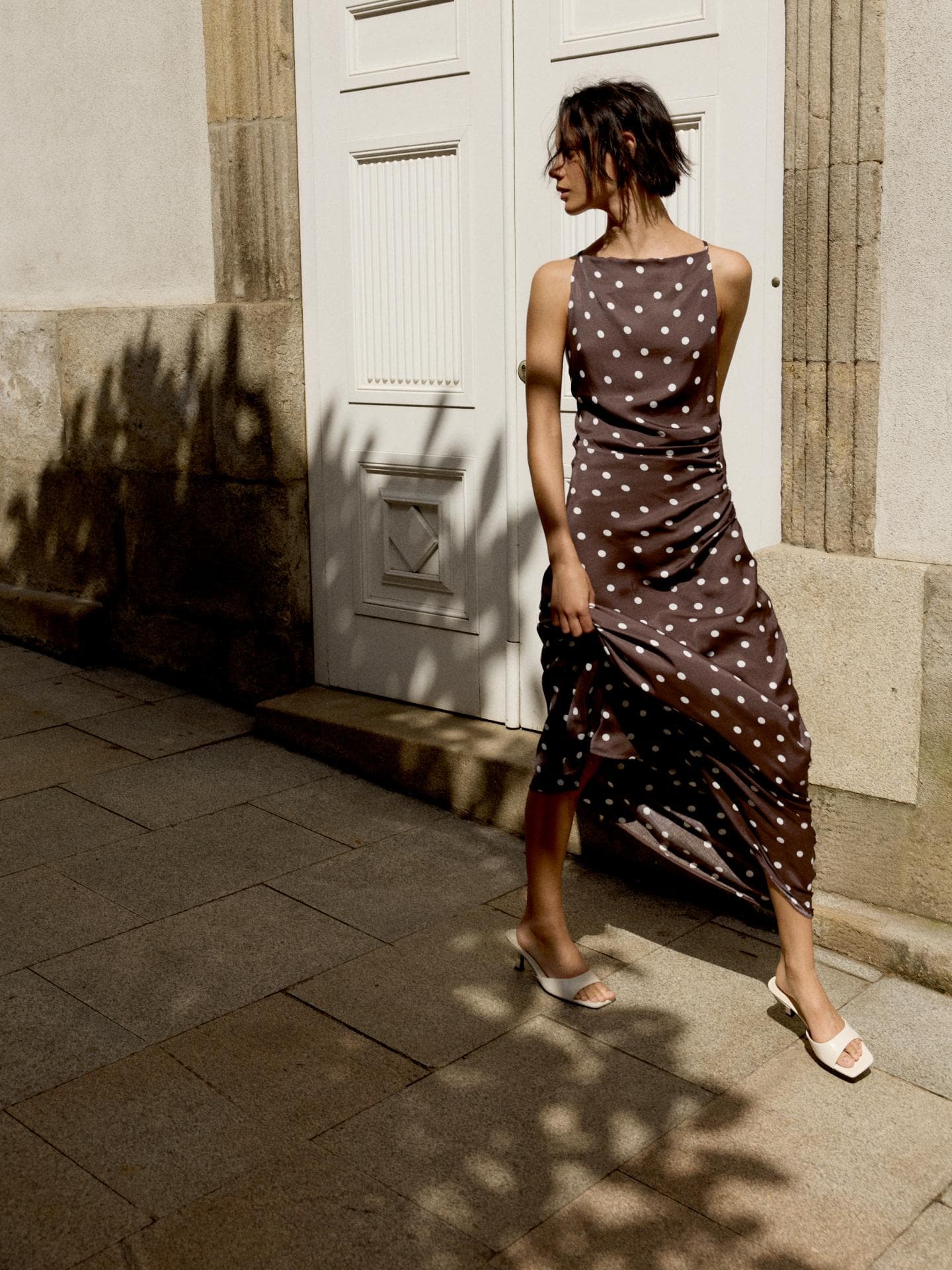 Kleid mit Polka Dots von Pull&Bear