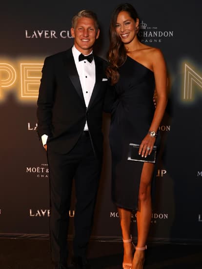 Ana Ivanović und Bastian Schweinsteiger im Jahr 2018 auf einem Event