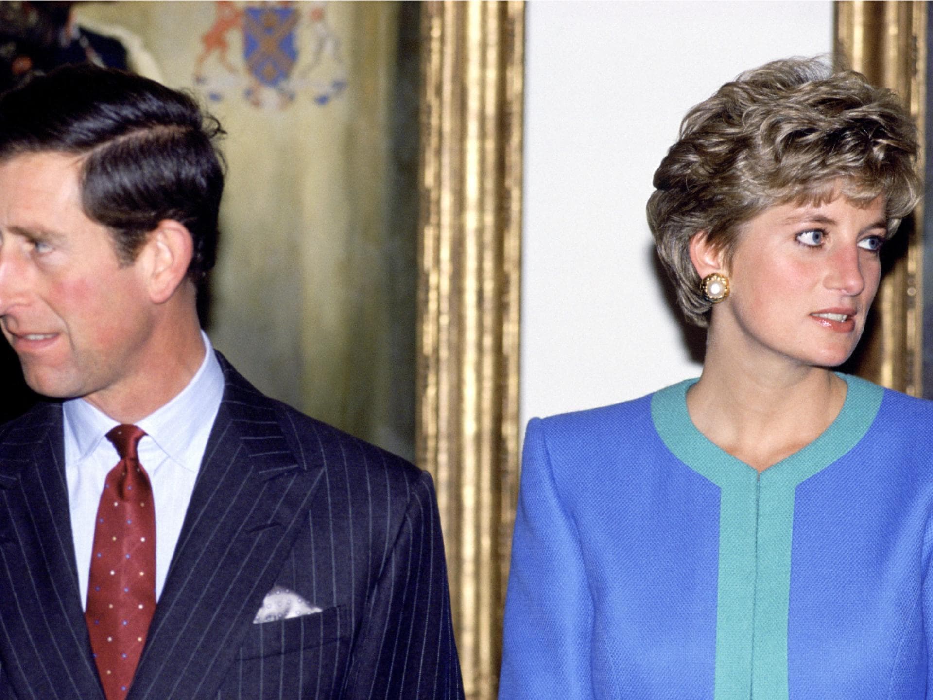 König Charles III. mit Prinzessin Diana. 