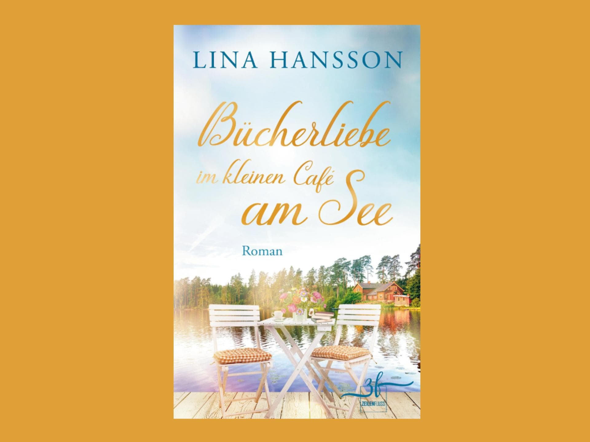 Buchcover "Bücherliebe im kleinen Café am See" von Lina Hanssen
