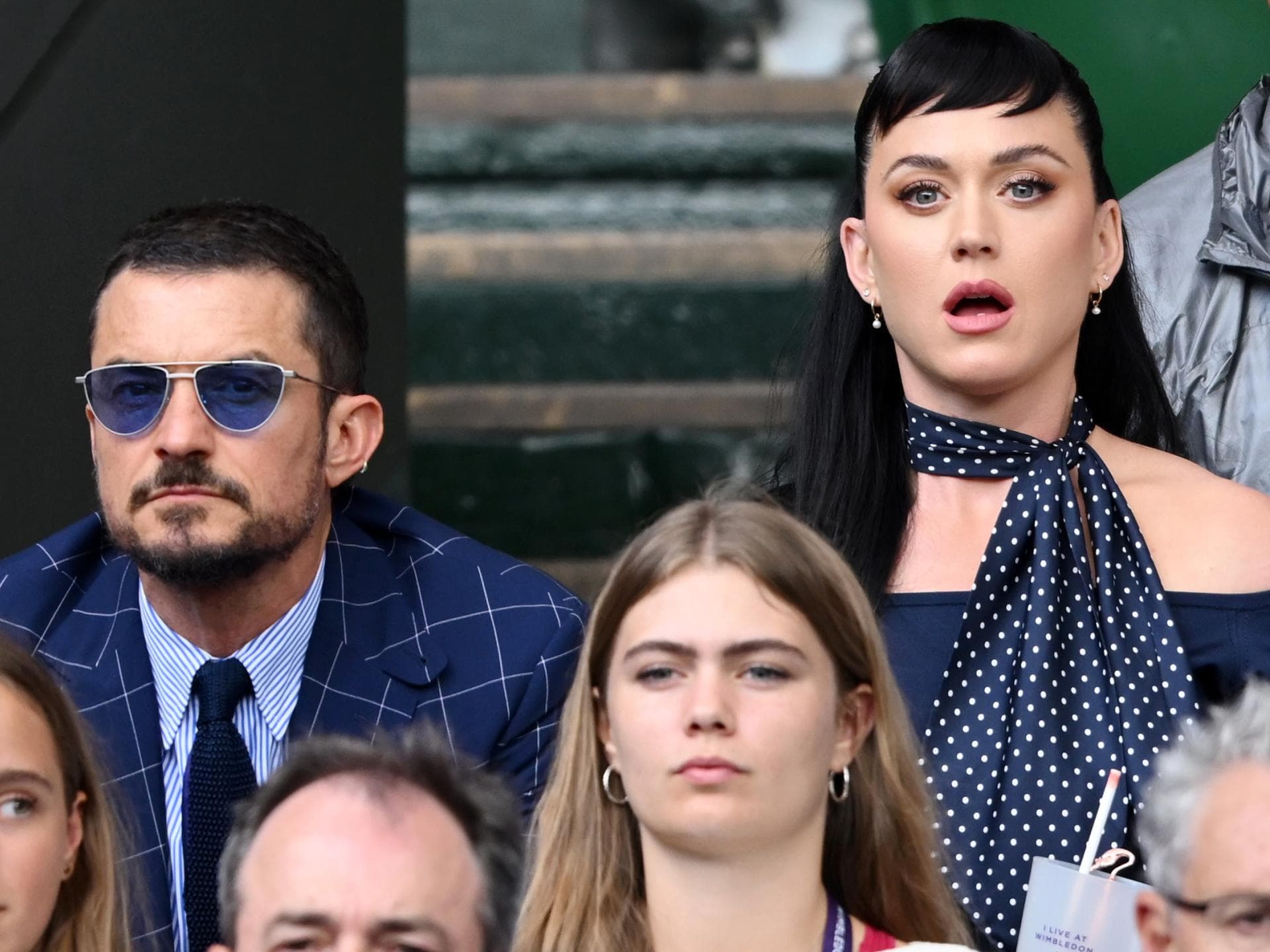Orlando Bloom und Katy Perry sehen schockiert aus