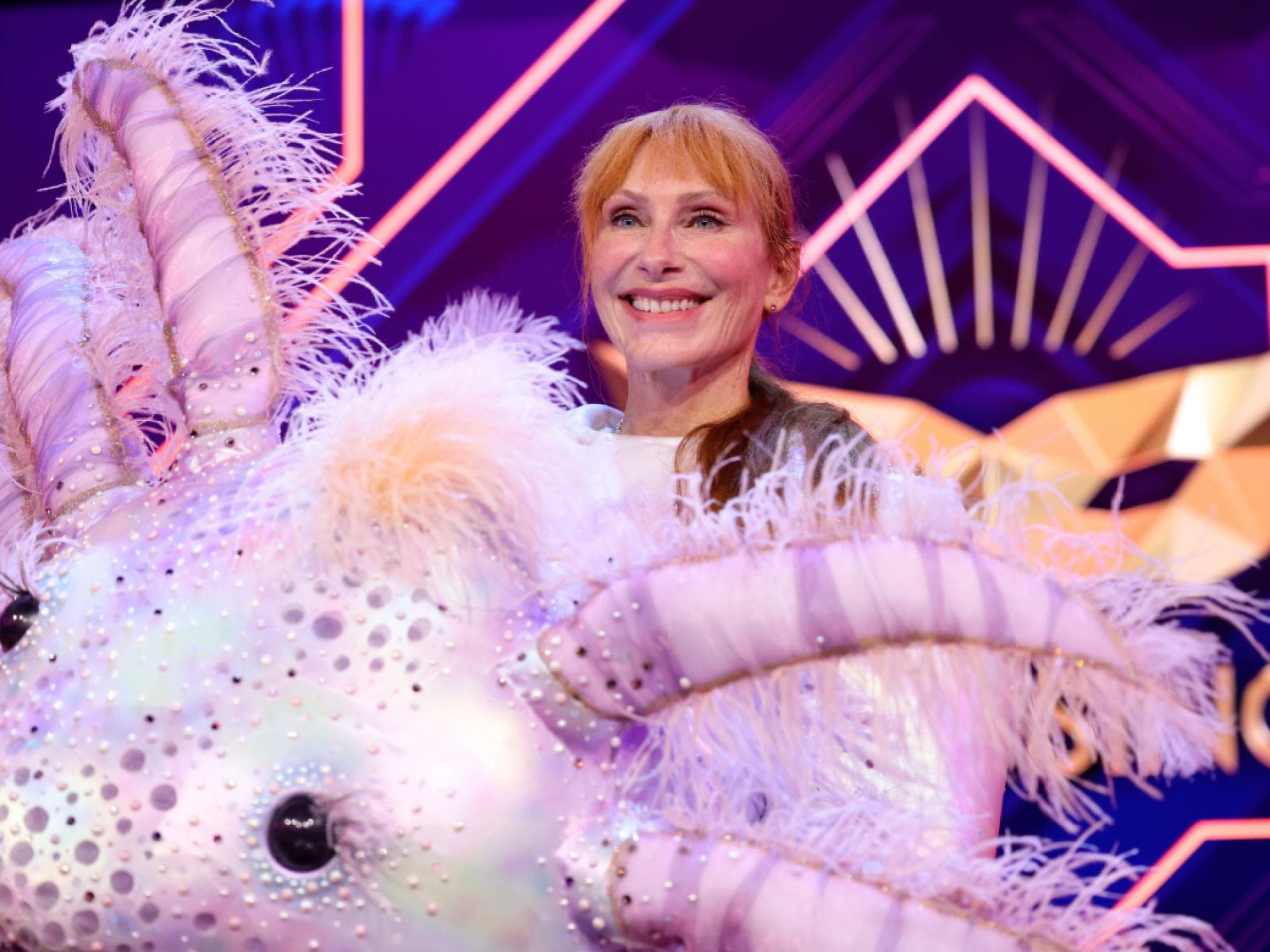 Andrea Sawatzki bei "The Masked Singer", 2021.