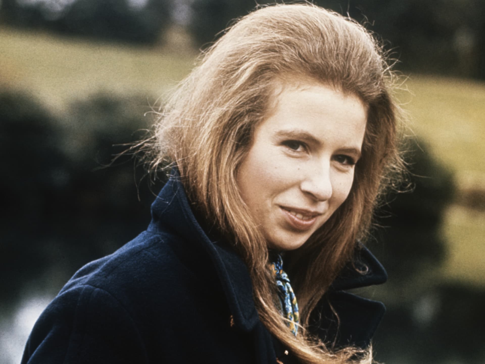 Prinzessin Anne früher mit offenen Haaren