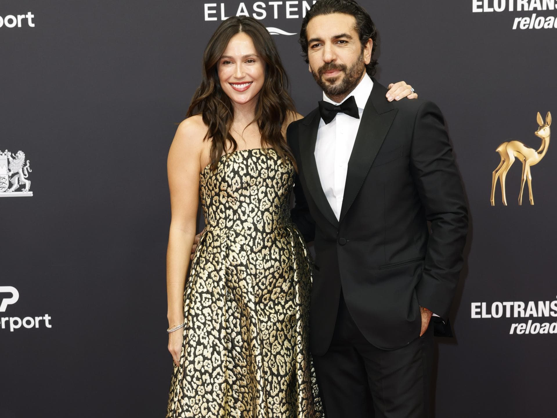 Elyas M'Barek und Ehefrau Jessica M'Barek beim Bambi 2023