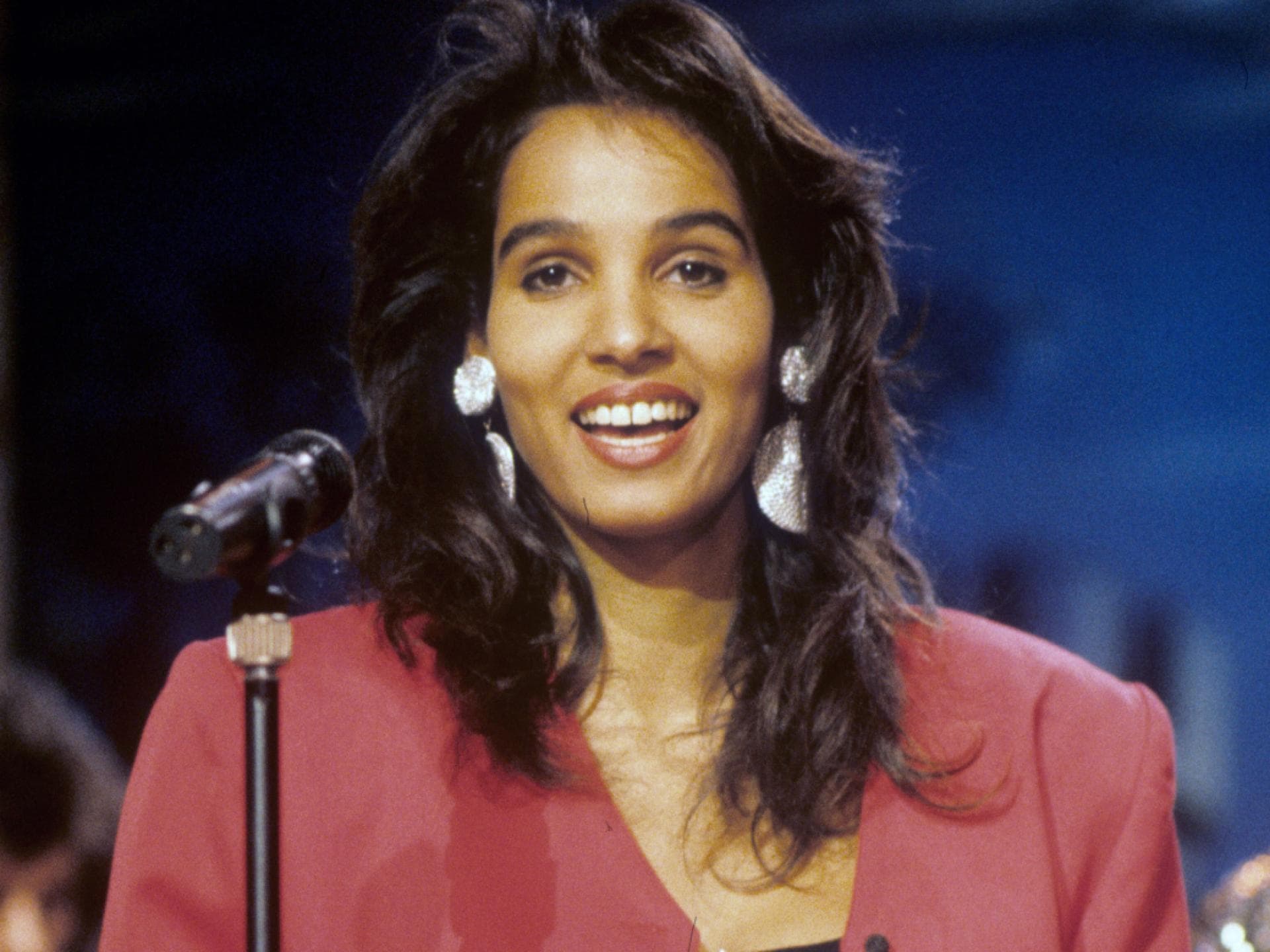 Nadja abd el Farrag bei einem Auftritt in München im Jahr 1992
