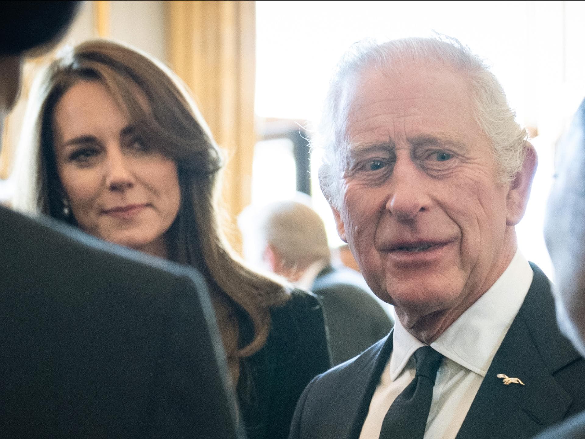 Prinzessin Kate und König Charles III., 2023.