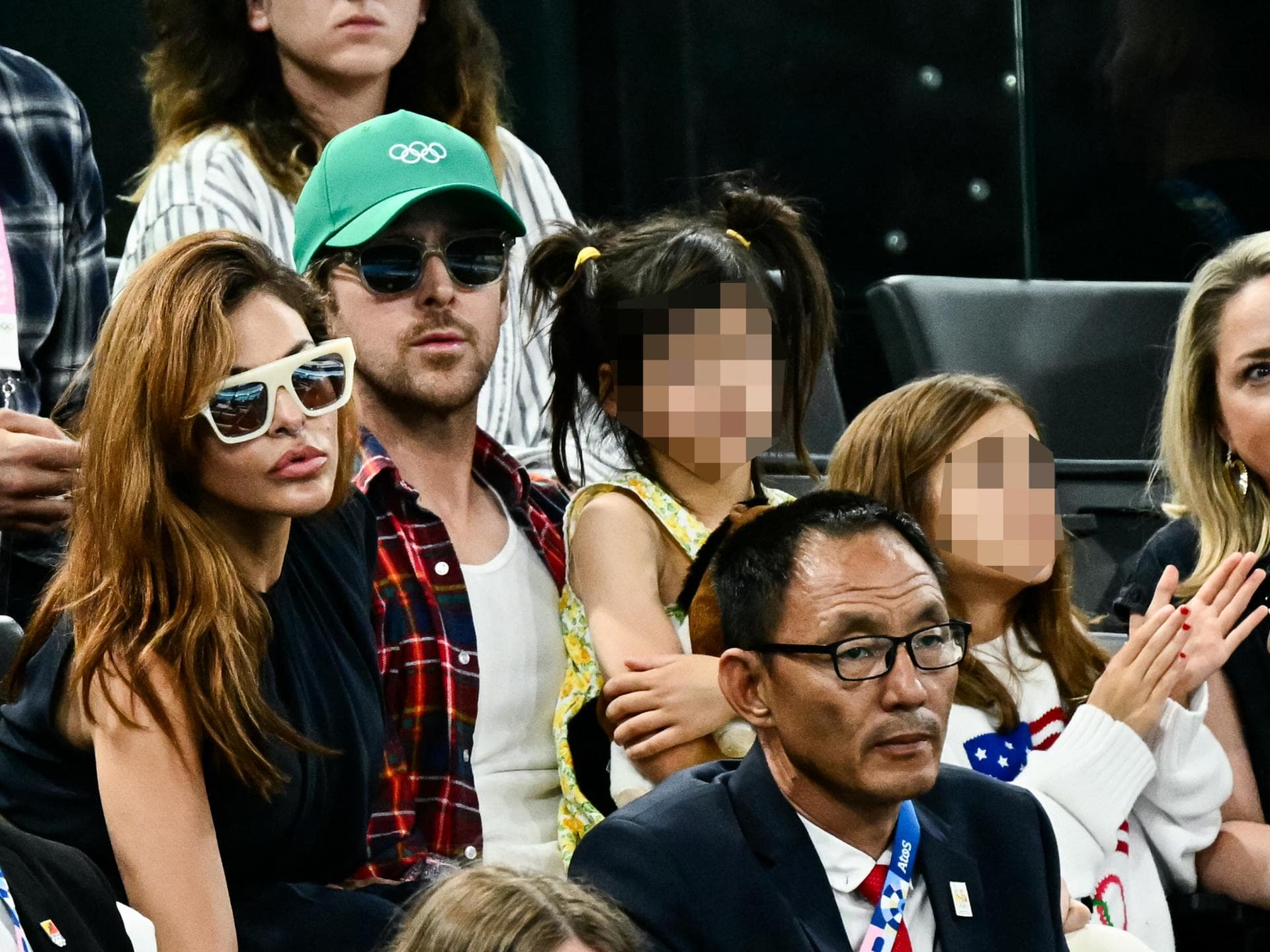 Ryan Gosling und Eva Mendes bei Olympia 2024