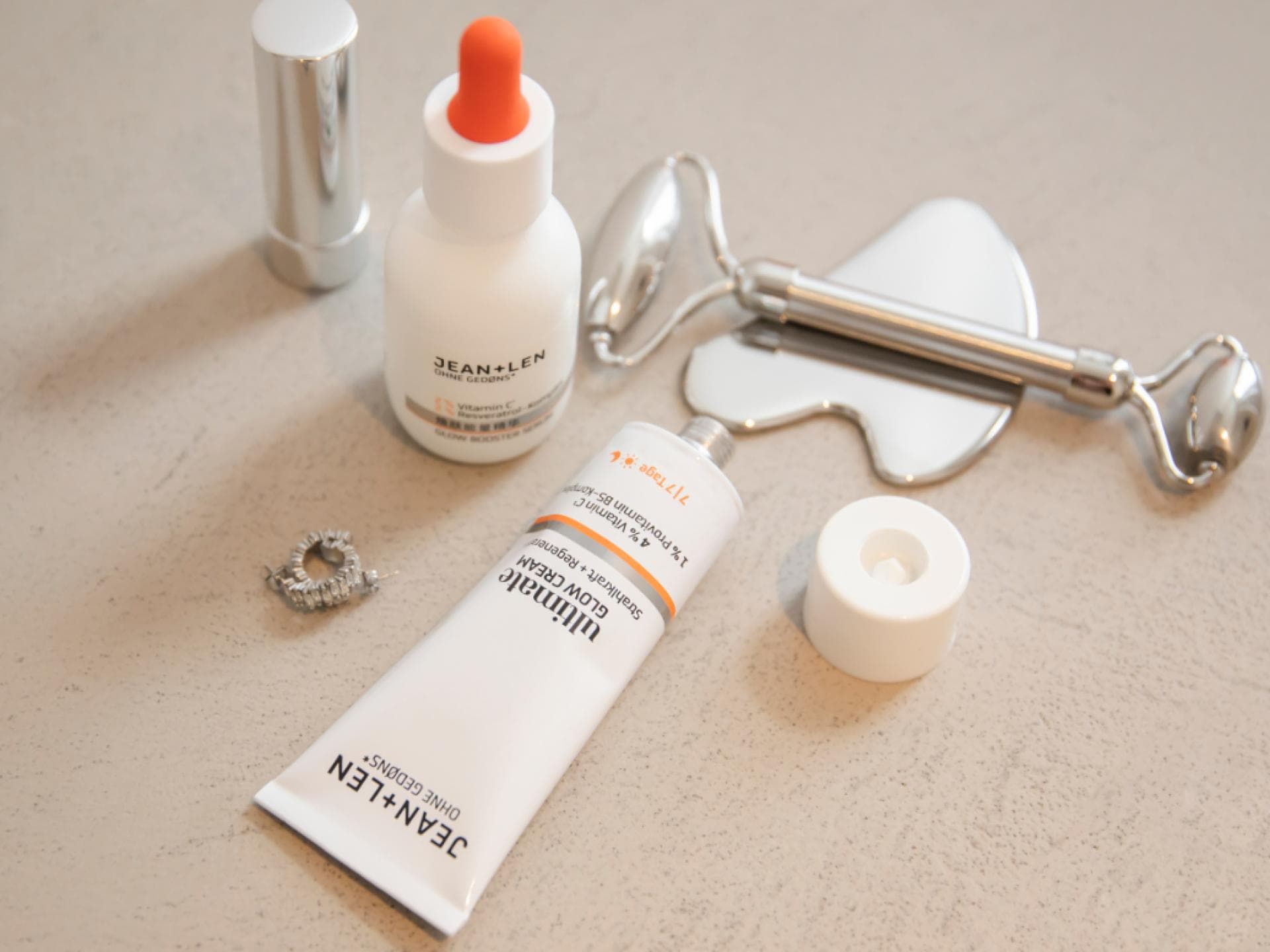 Vitamin C Creme von Jean & Len Mood Bild mit Vitamin C Produkten