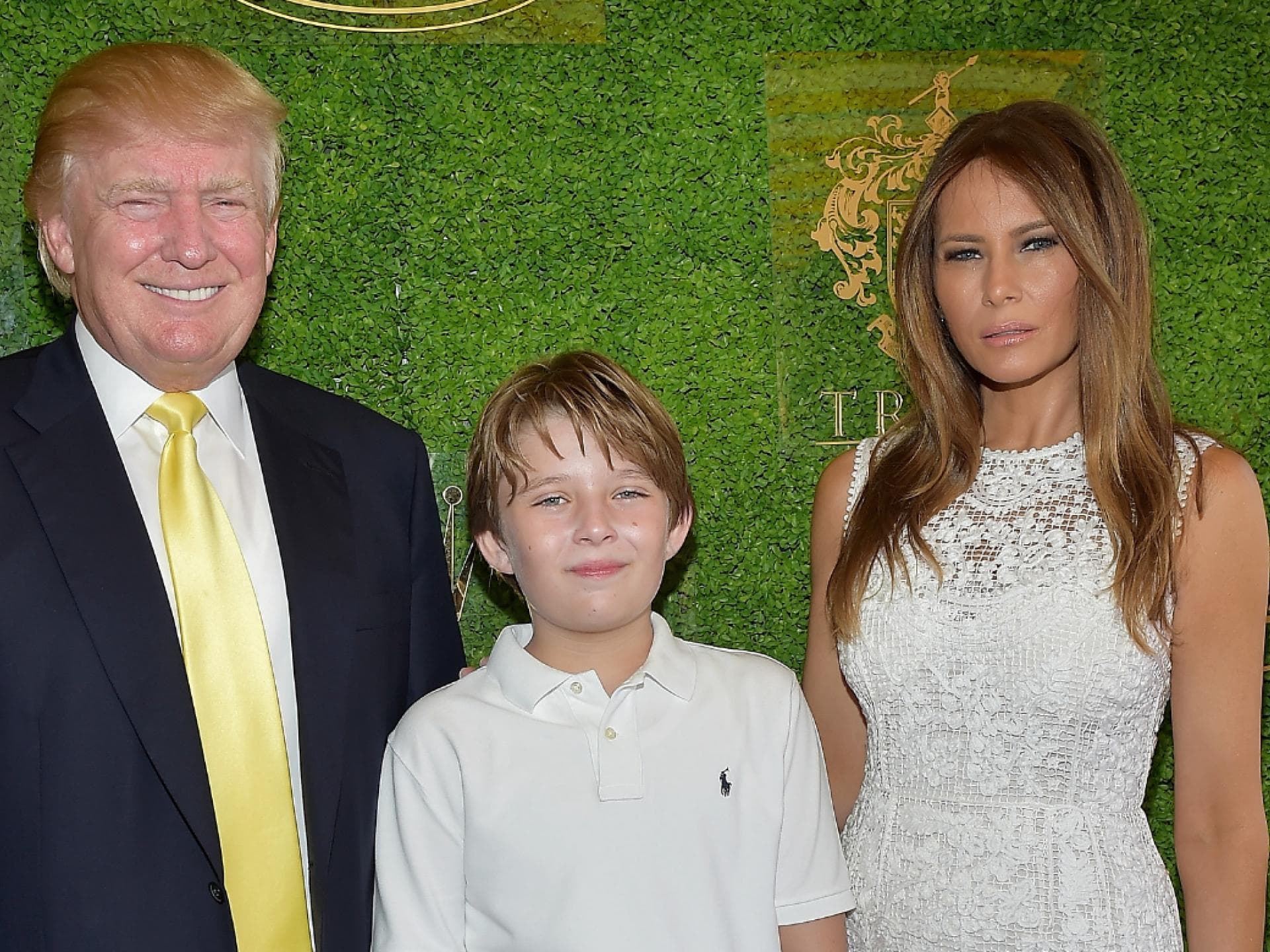 Donald und Melania Trump mit Sohn Barron, 2015