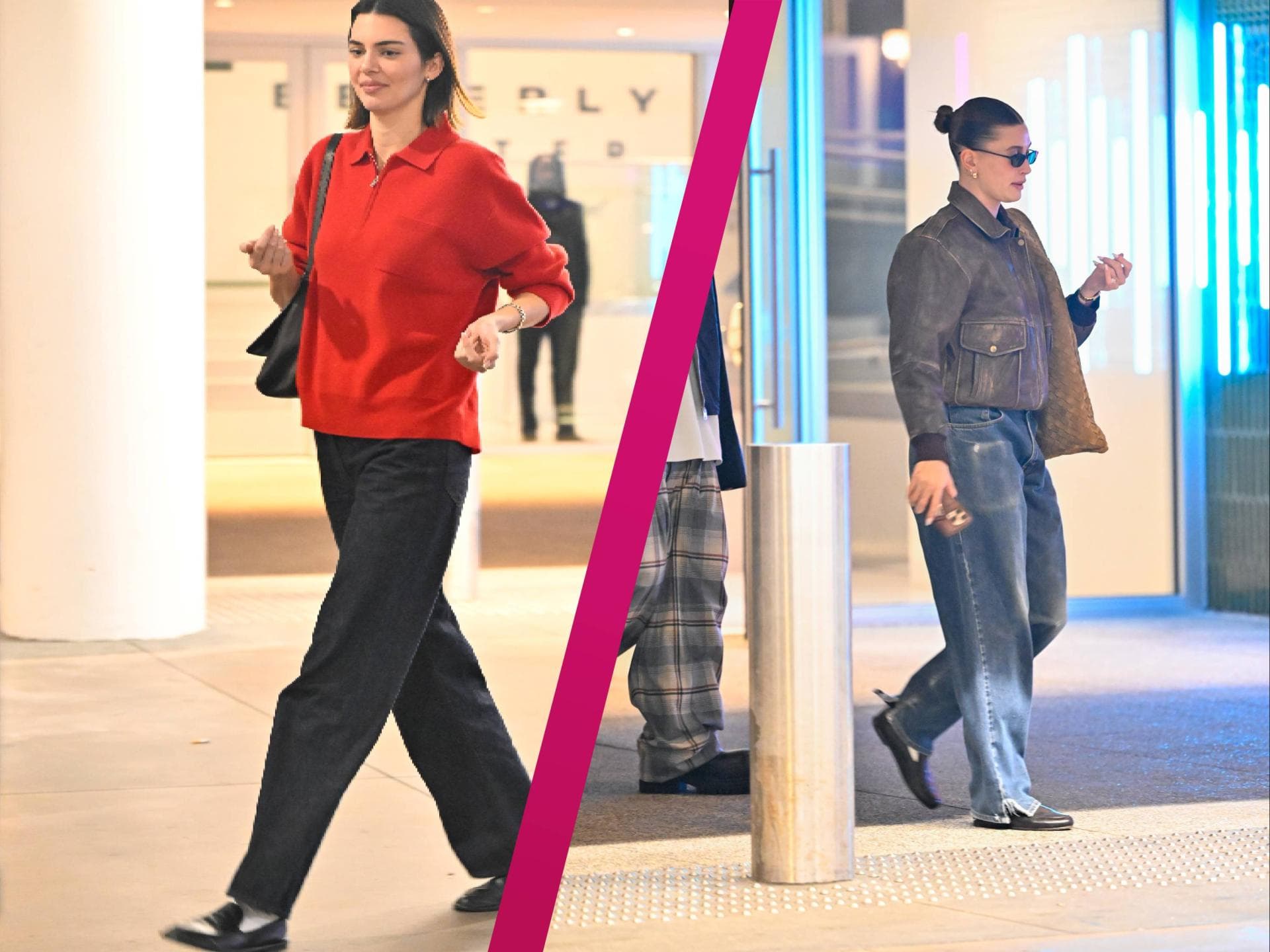 Kendall Jenner Hailey Bieber Schuh-Trend Kendall Jenner Hailey Bieber street style