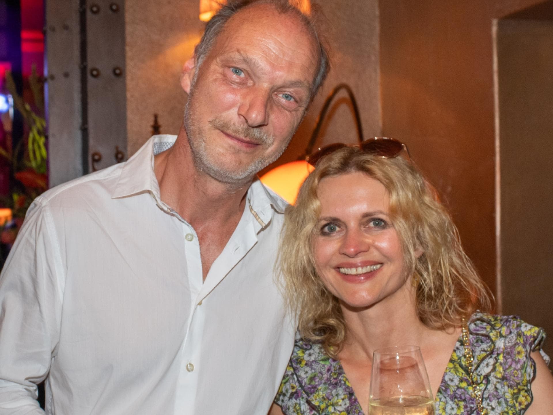 Martin Brambach mit seiner Frau Christine Sommer