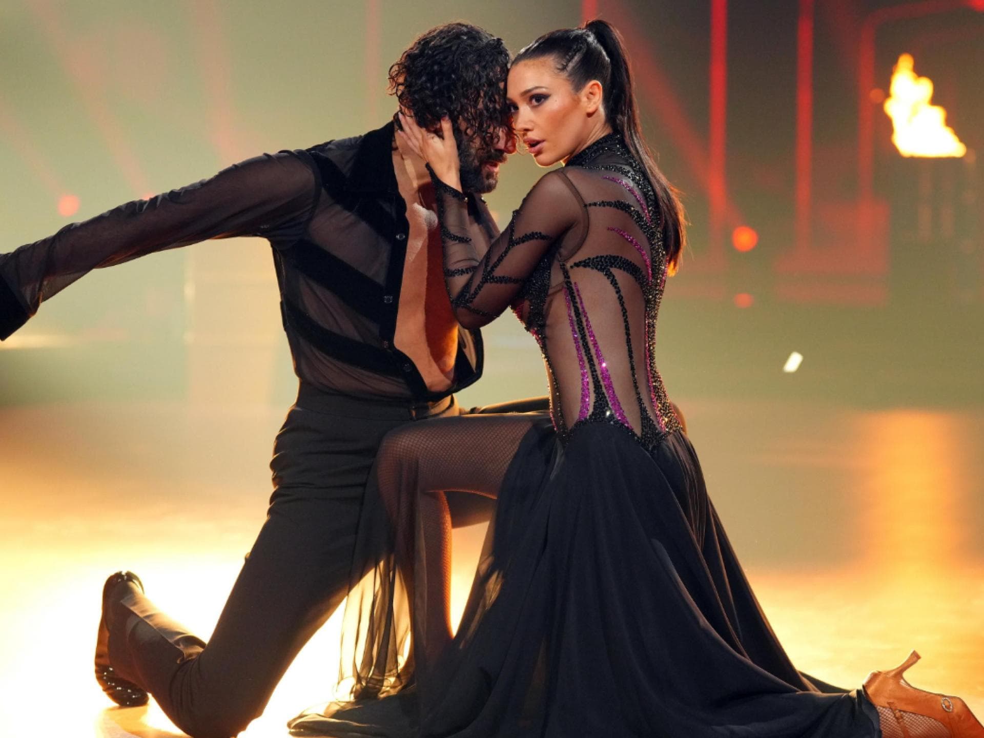 Paola Maria Ausfall Paola Maria mit Massimo Sinató bei Let's Dance
