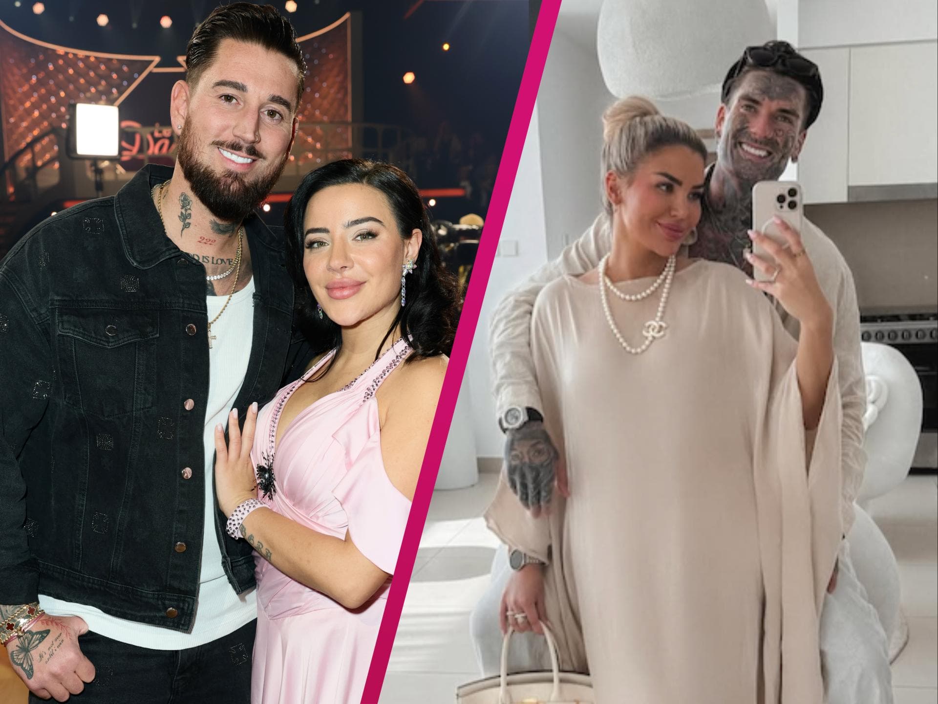 Leyla Lahouar und Mike Heiter machen sich über Kim Virginia Hartung und Nikola Glumac lustig