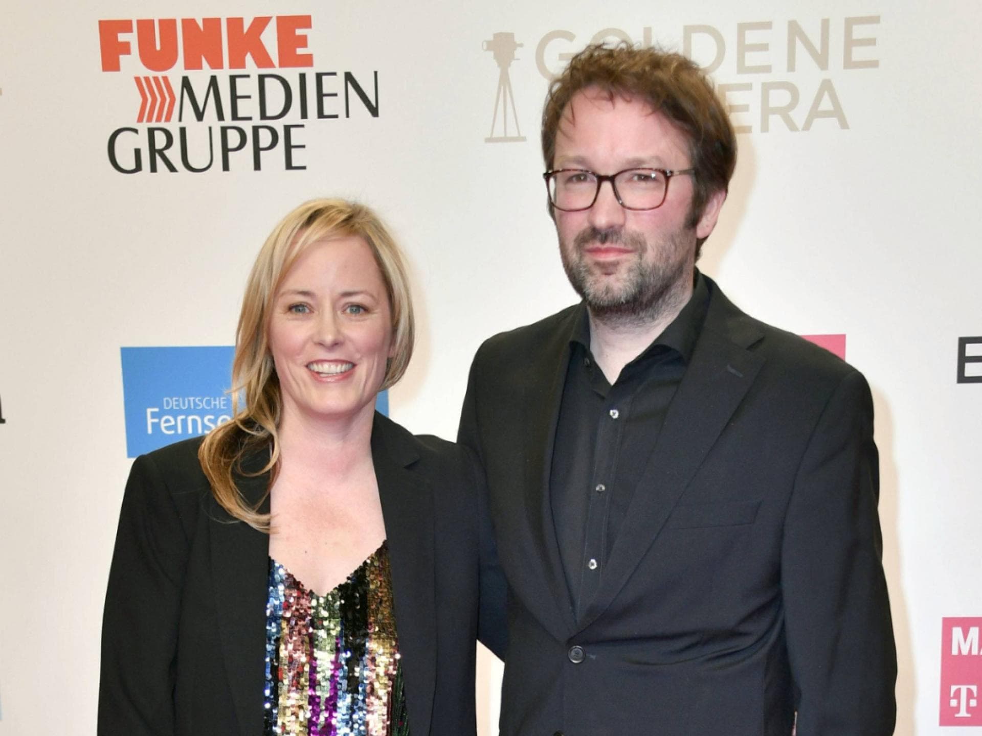 Silke Bodenbender & Florian Beckerhoff posieren zusammen