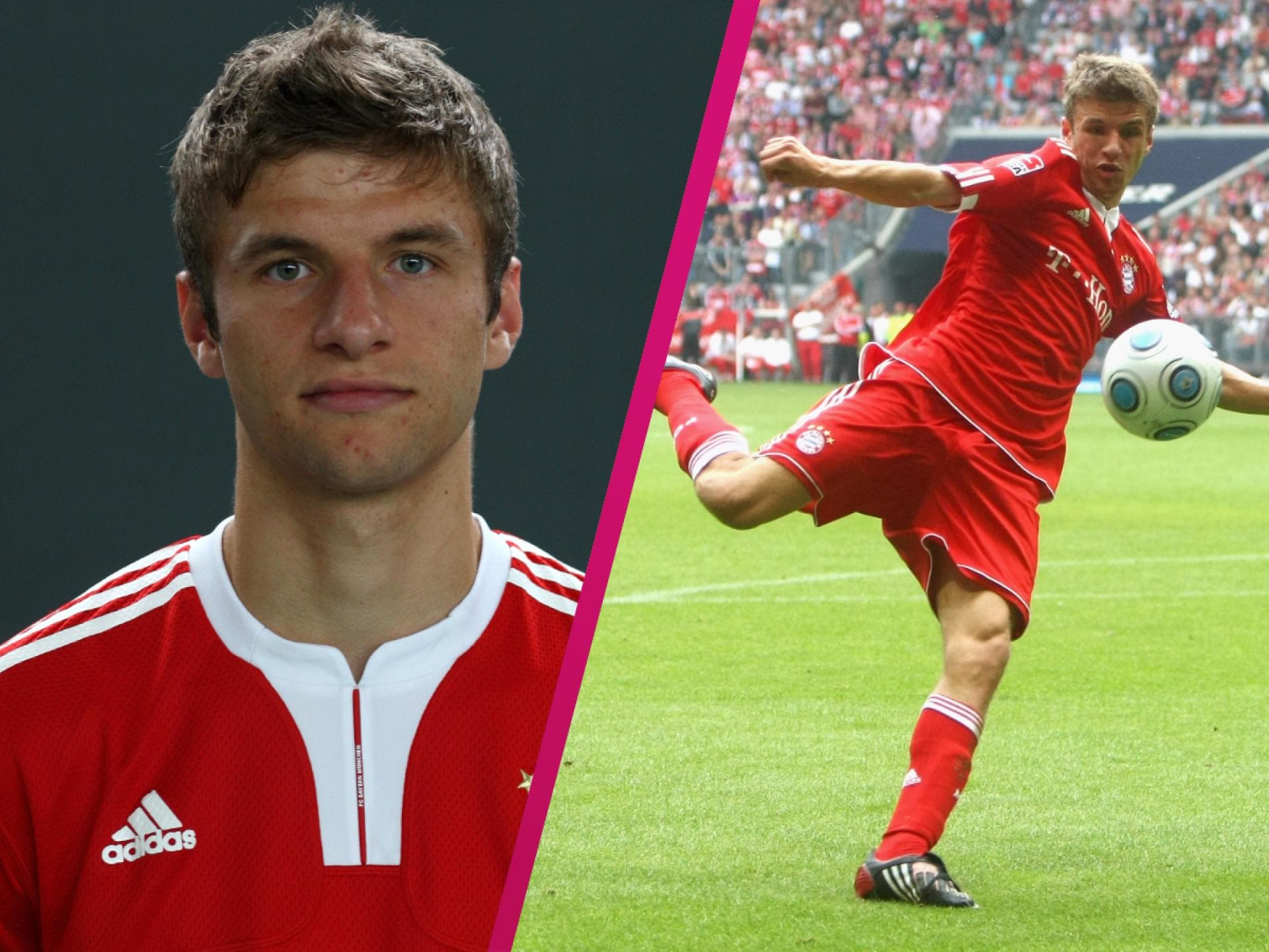 Thomas Müller in jungen Jahren beim FC Bayern München
