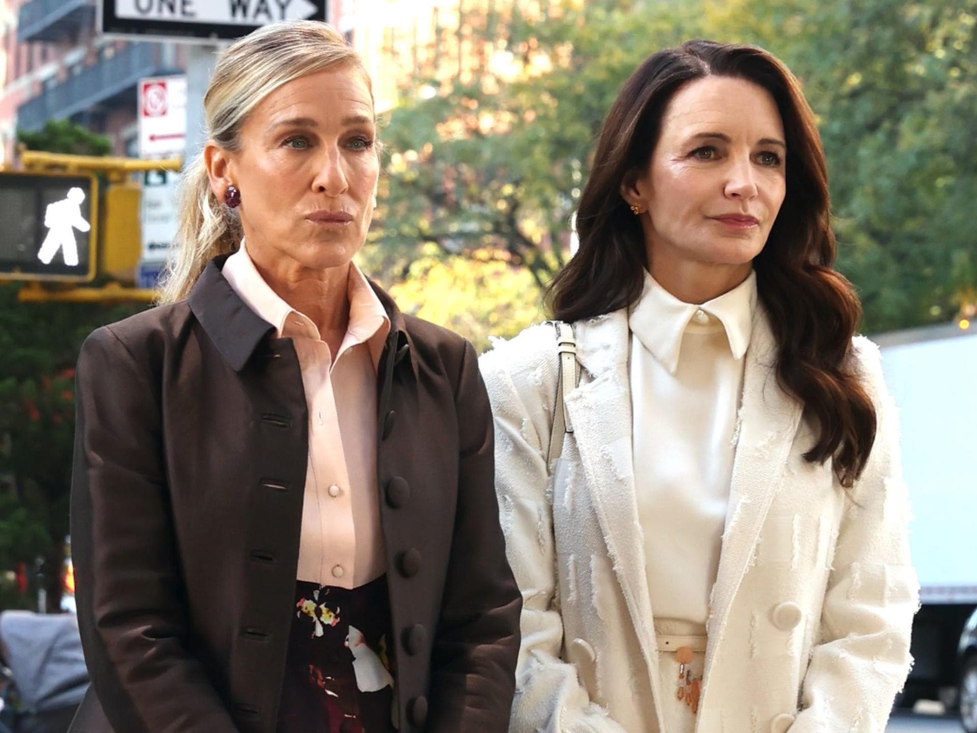 Sarah Jessica Parker und Kristin Davis in New York