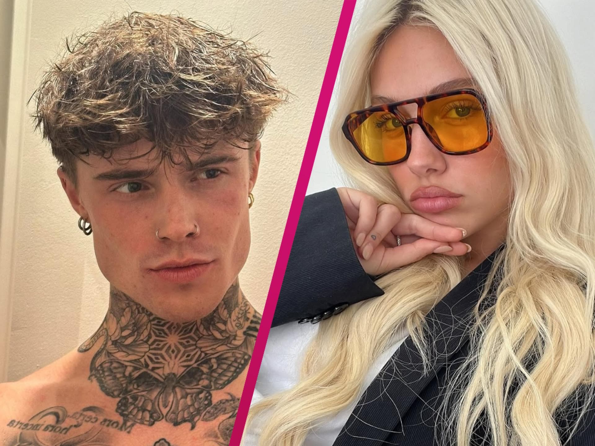 Samuel und Daniela von GNTM, Collage