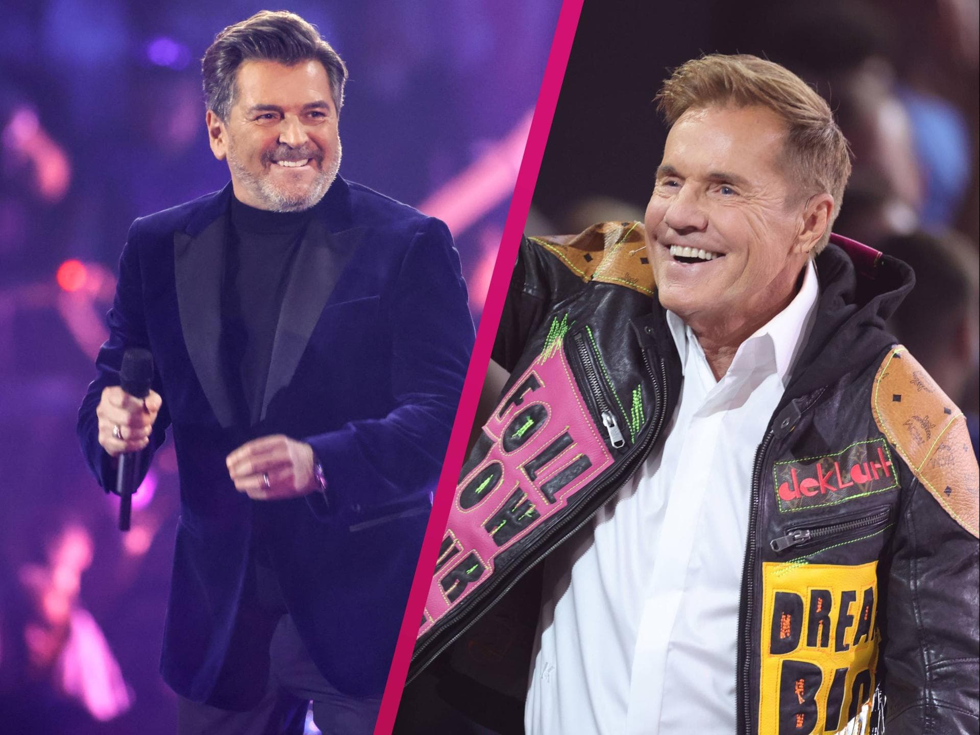 thomas anders und dieter bohlen lachen sich in collage an