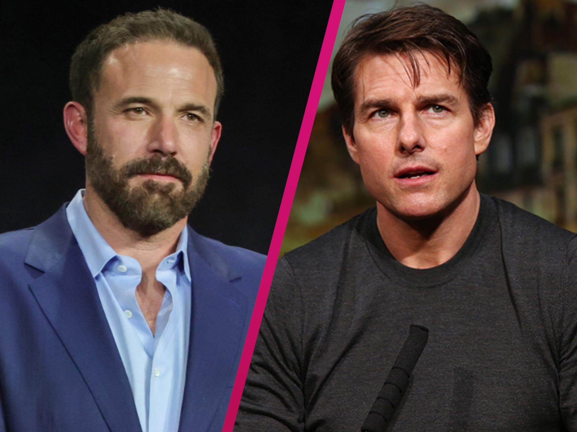 Ben Affleck und Tom Cruise Collage