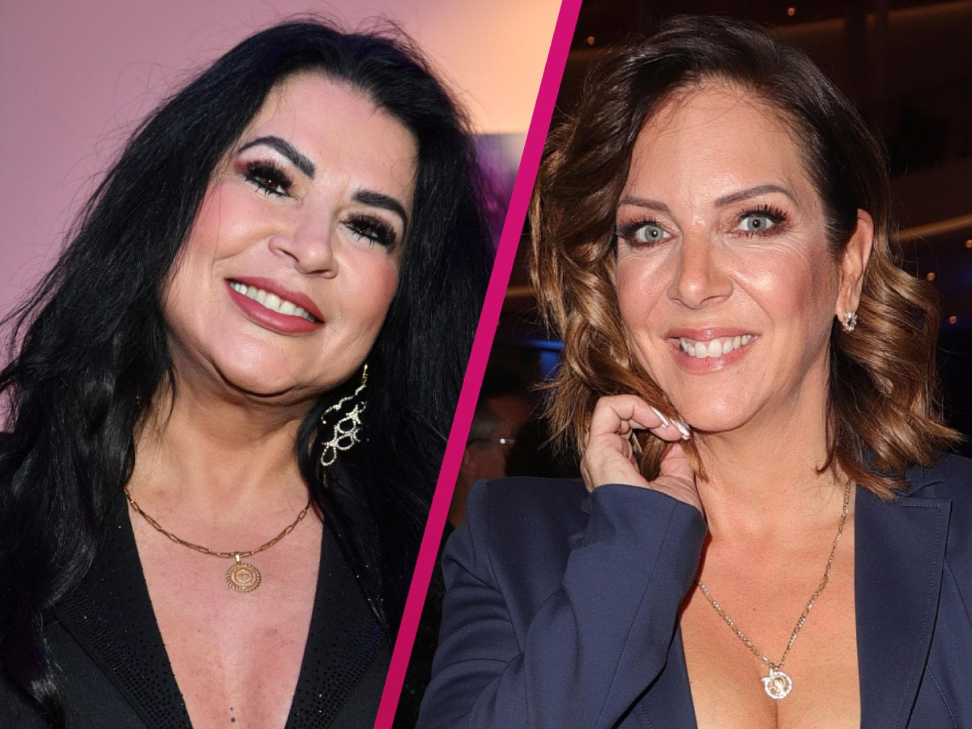 Iris Klein und Danni Büchner strahlen, Collage