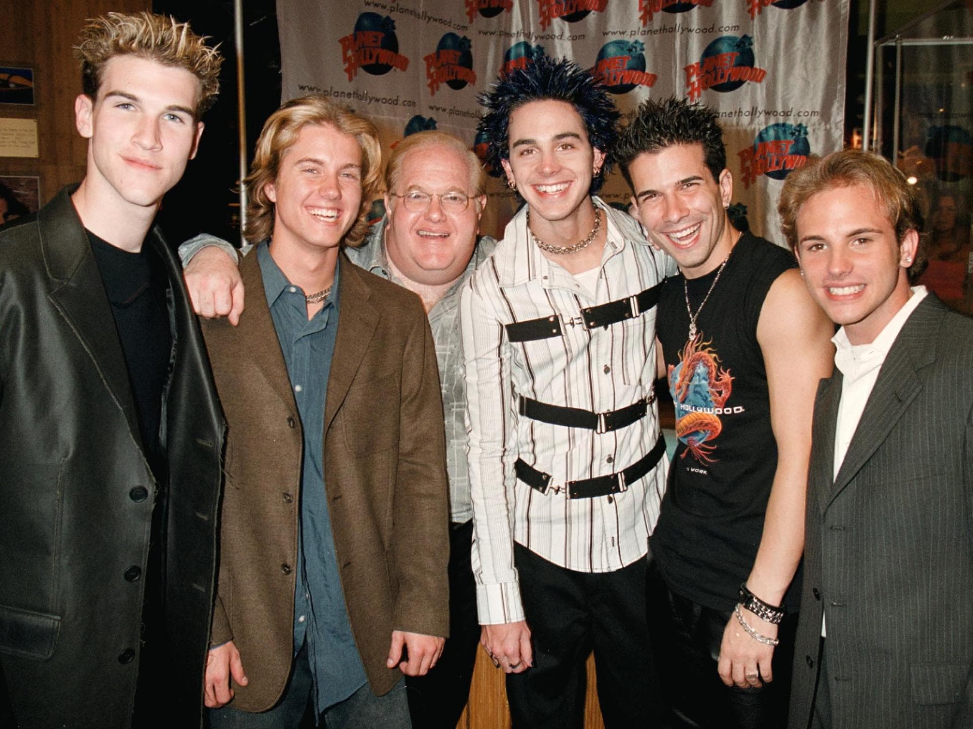 Lou Pearlman mit den Jungs von Natural
