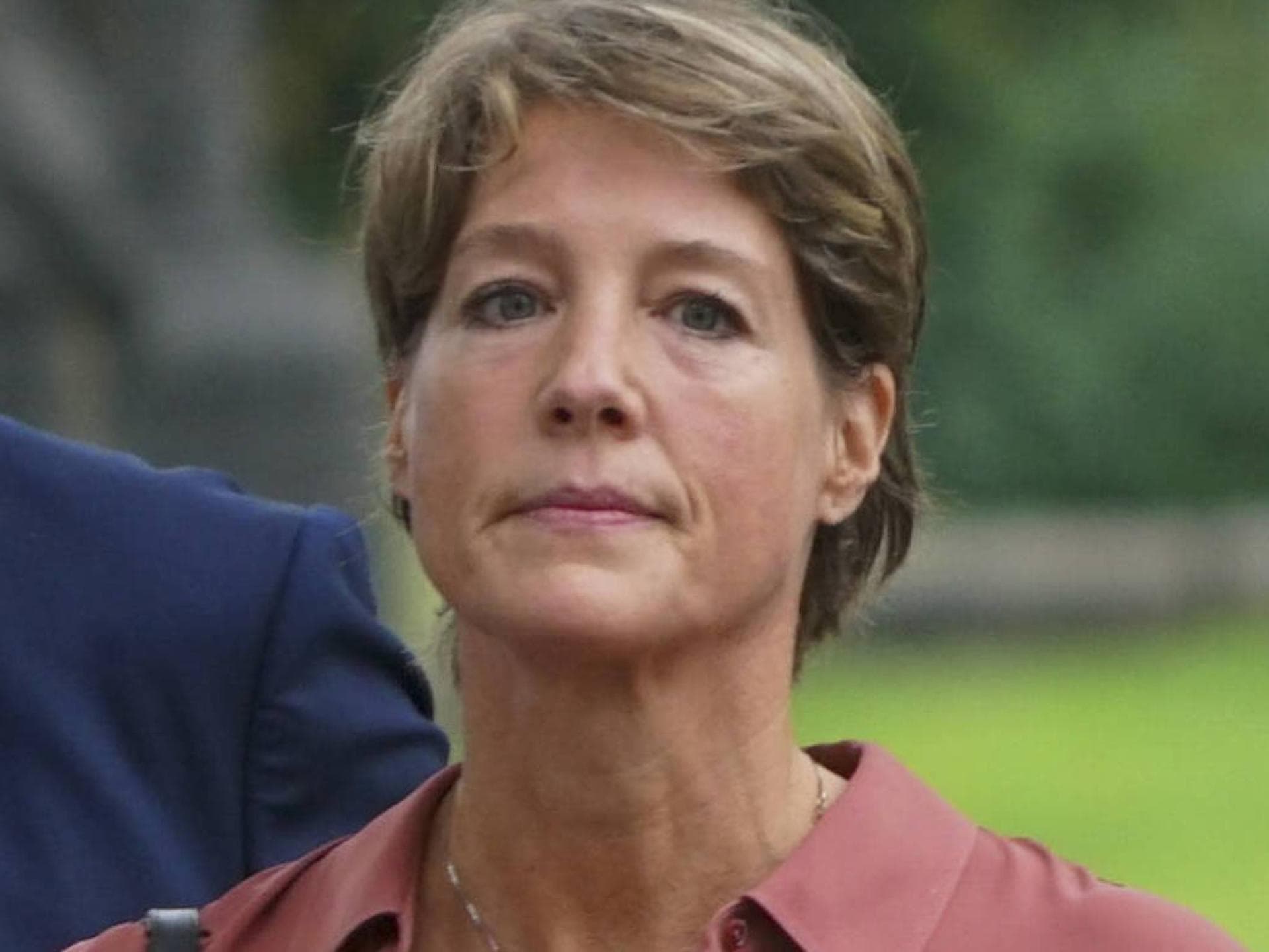 Christina Block angespannt