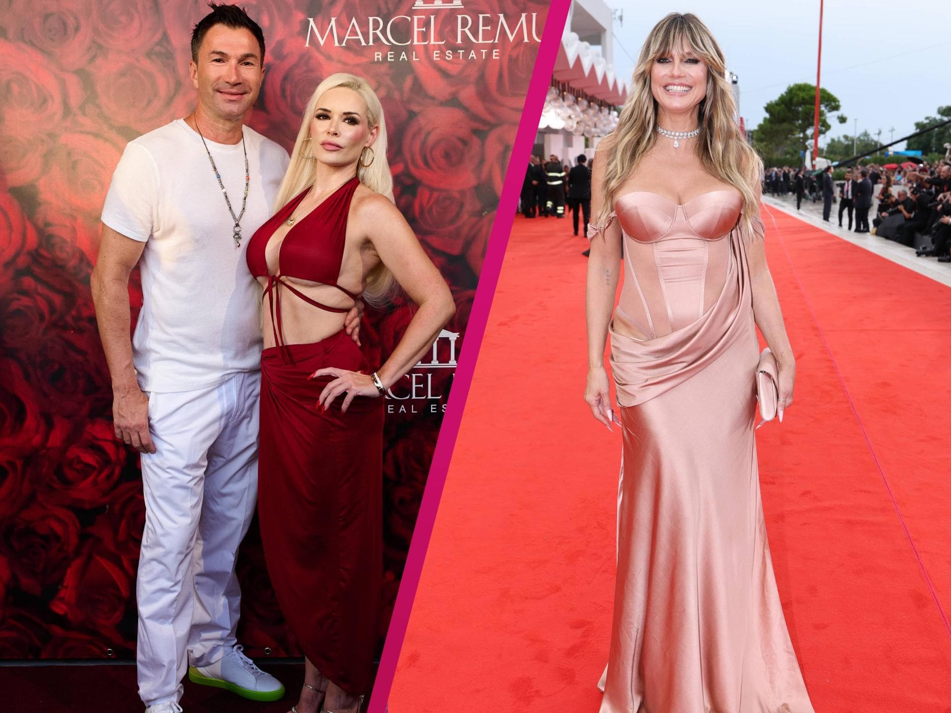 Lucas Cordalis und Daniela Katzenberger mit Heidi Klum