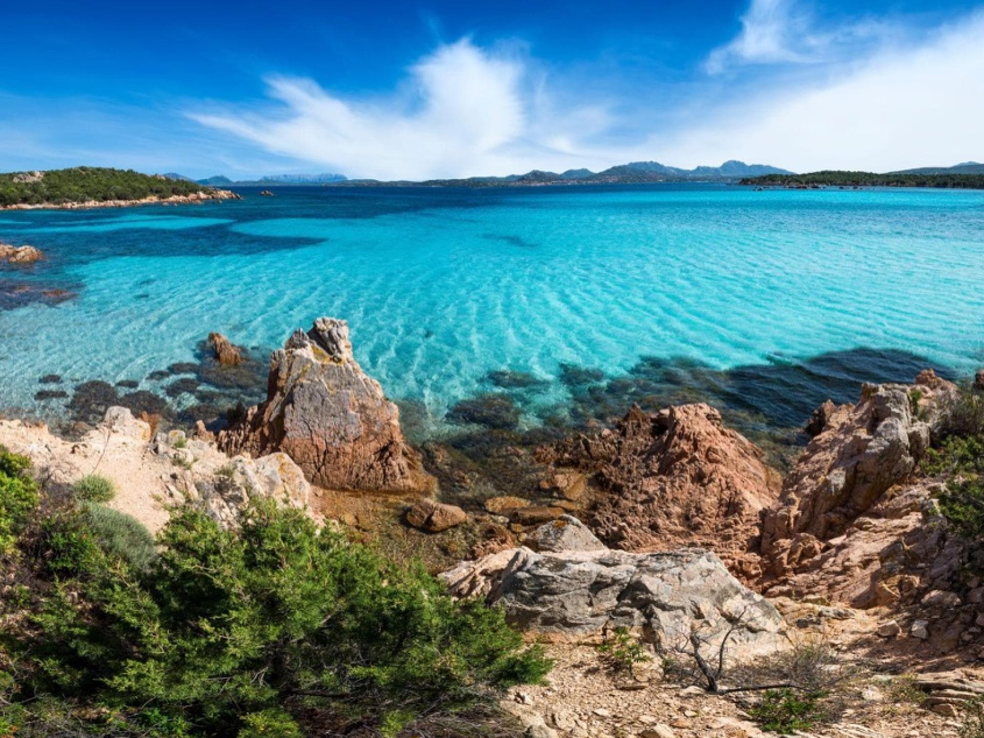 Die Küste von Sardinien