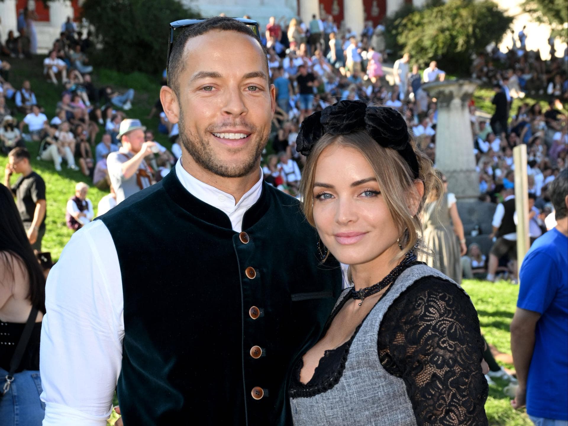 Andrej Mangold und Annika Jung auf dem Oktoberfest