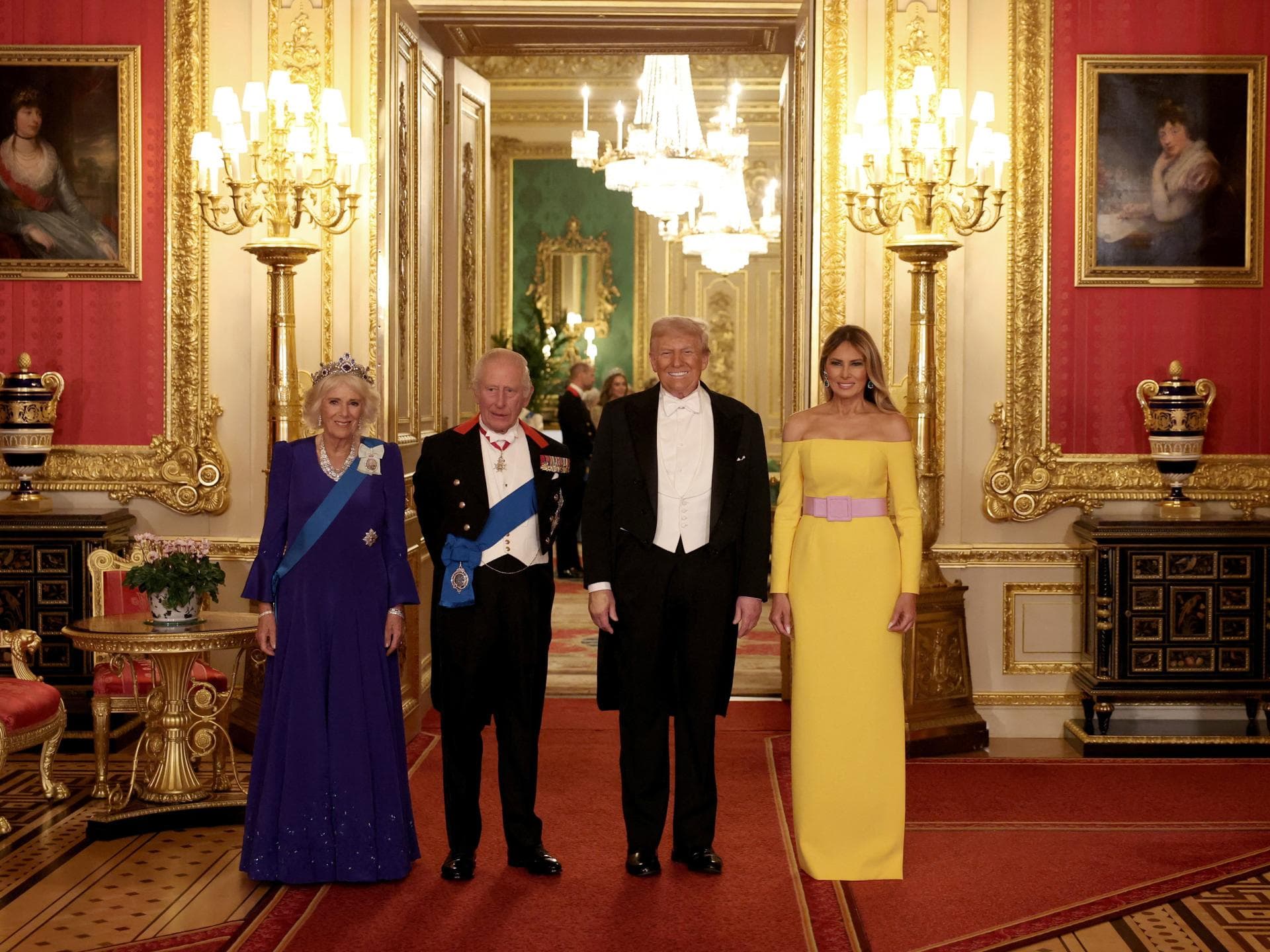 Staatsbesuch von Donald Trump und Ehefrau Melania bei König Charles III. und Königin Camilla