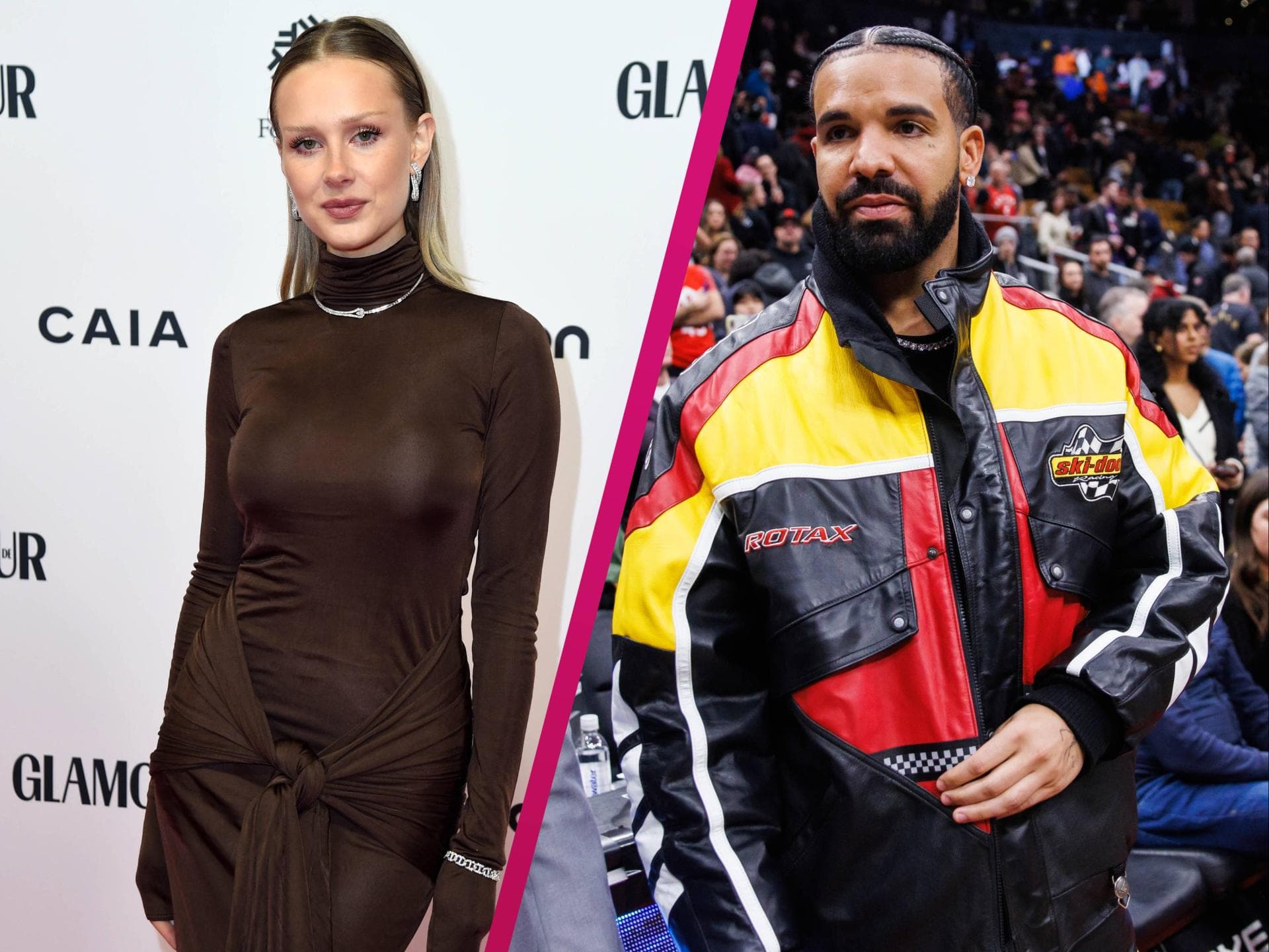 Laura-Marie Geissler mit Drake in einer Collage