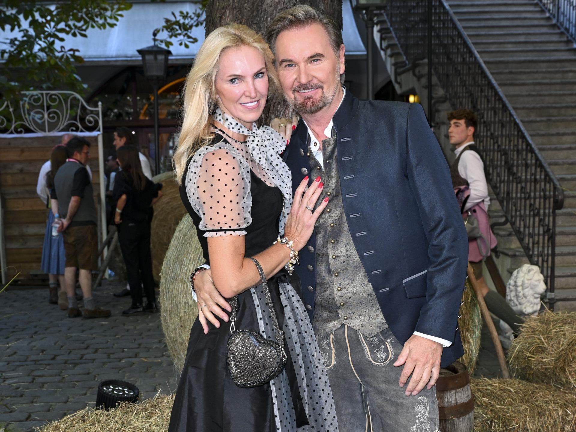 Nik P. mit seiner Frau beim "HeidiFest"