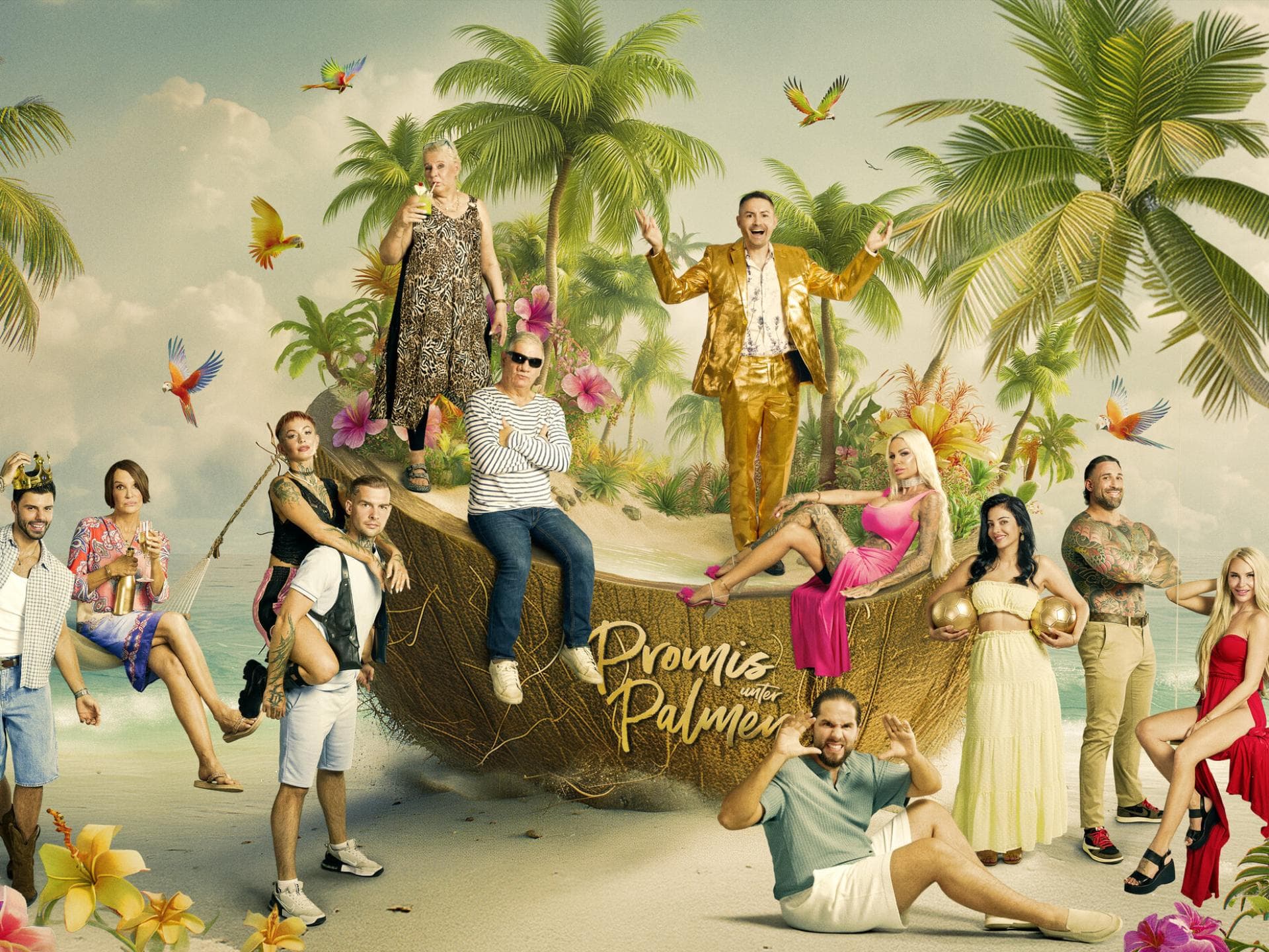 Der gesamte Cast von "Promis unter Palmen" 2026