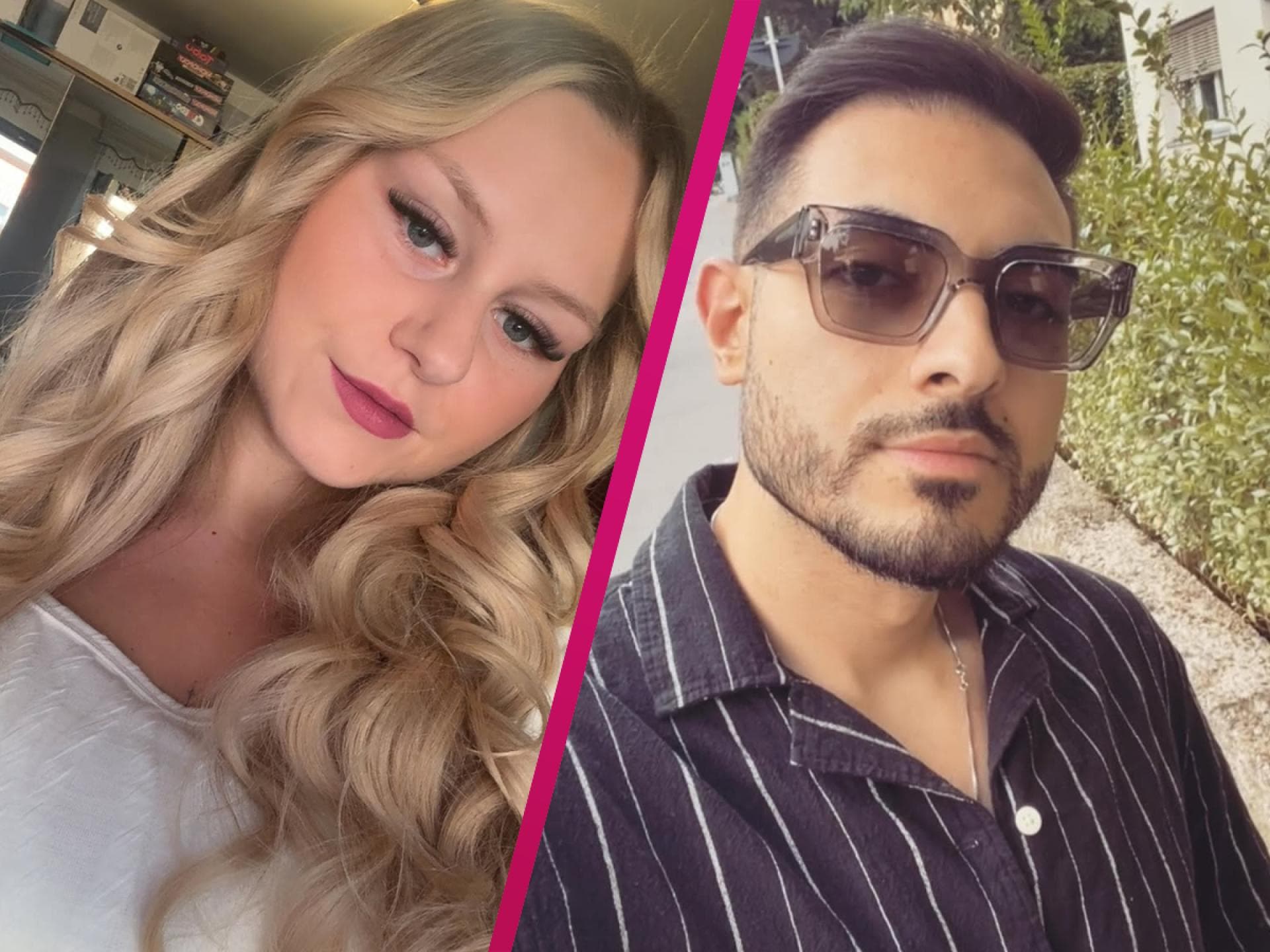 Sarah-Jane Wollny und Tinush Nasri, Selfies