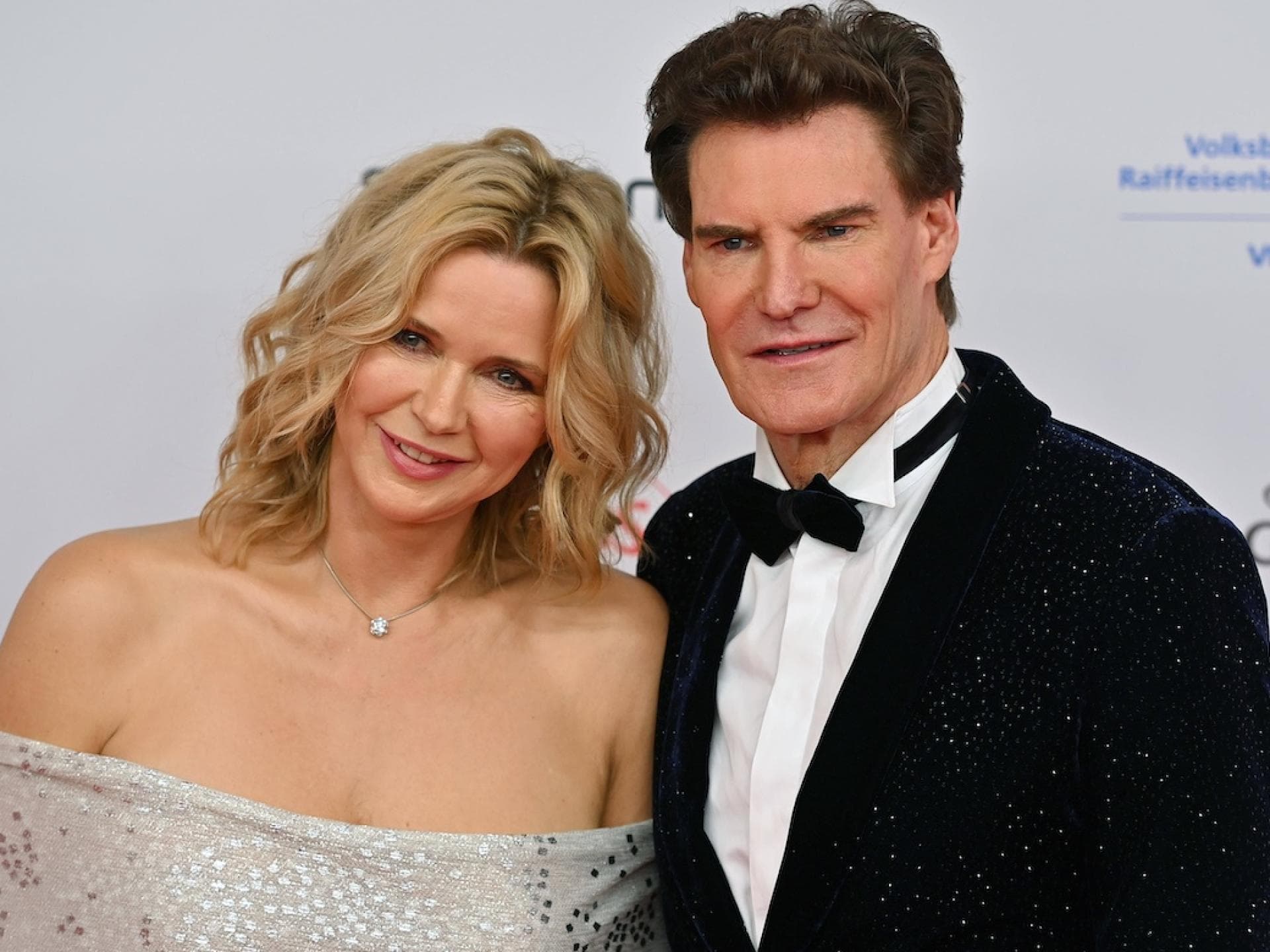 Veronica Ferres und Carsten Maschmeyer lächeln