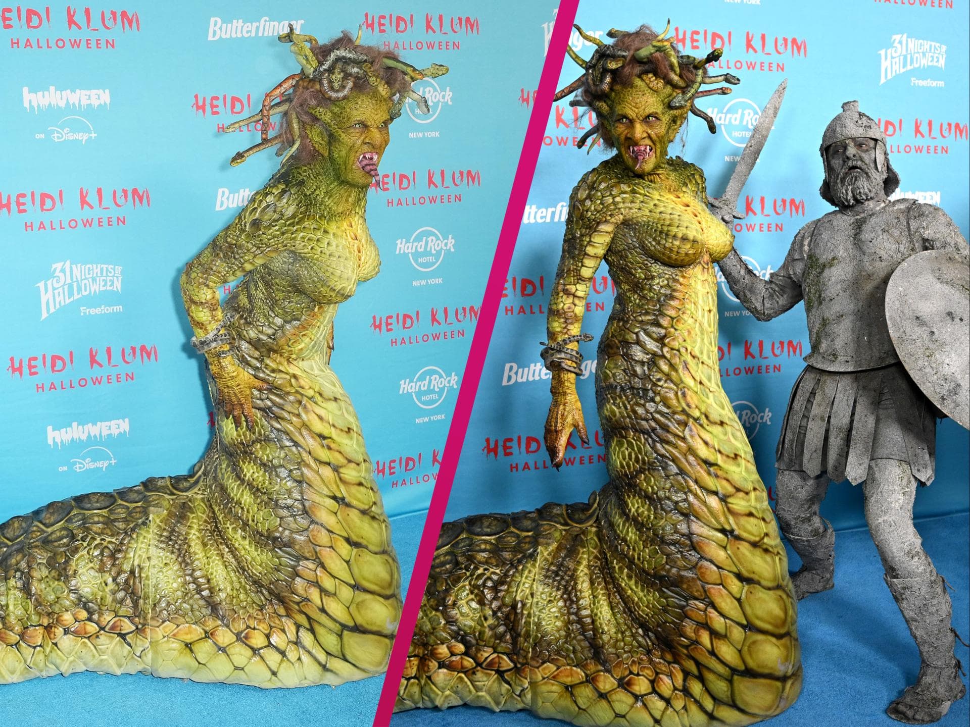 Heidi Klum an Halloween 2025 als Medusa