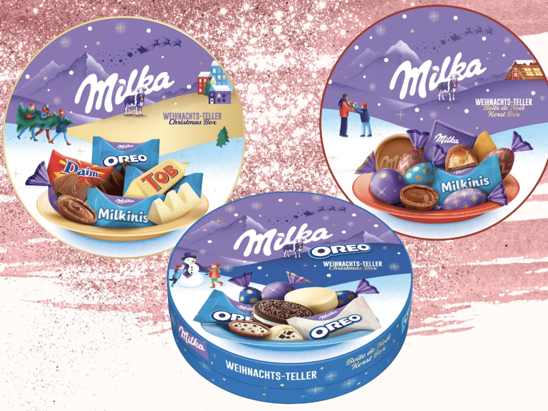 Milka Weihnachtsteller