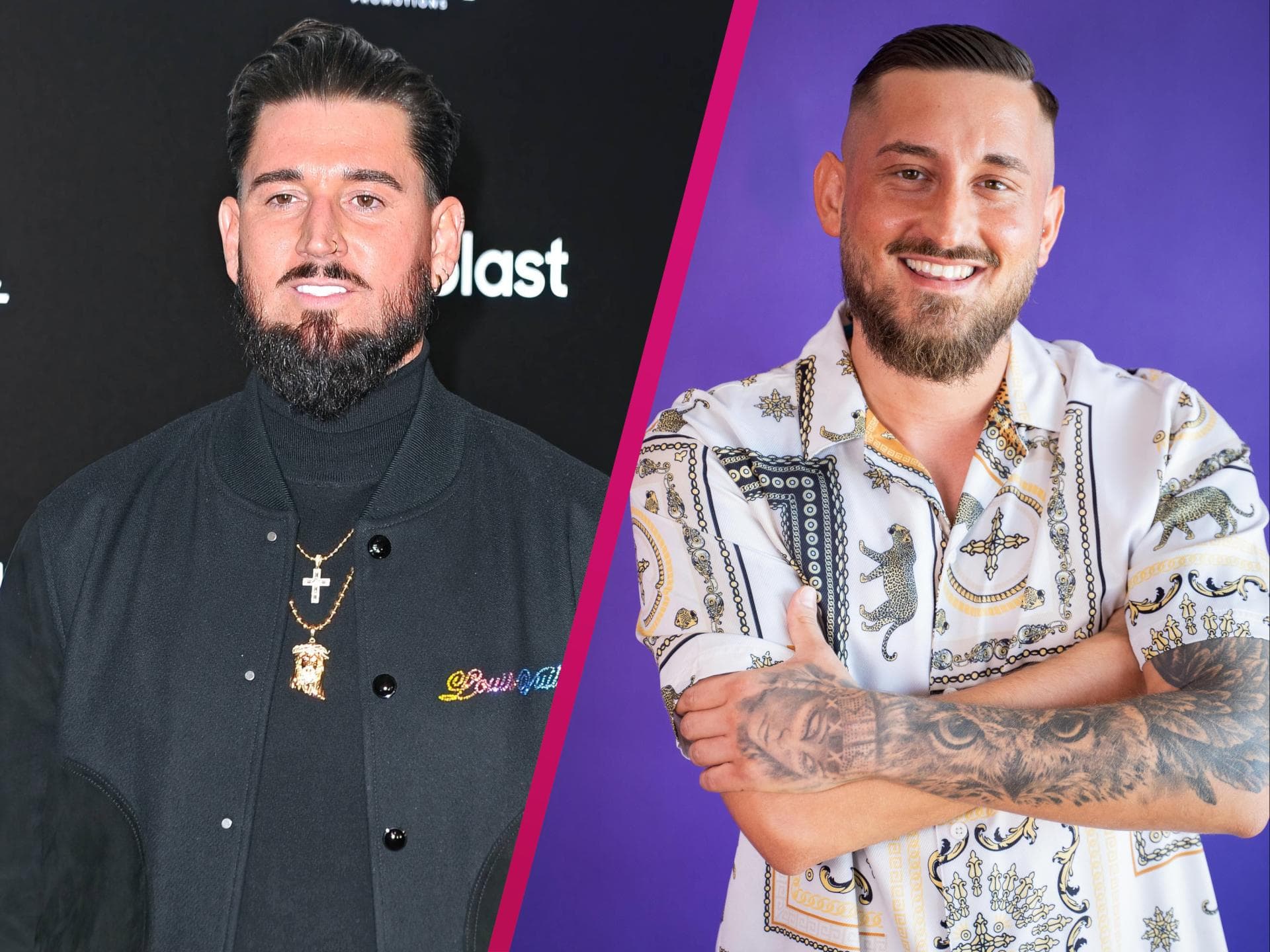 Mike Heiter und "Make Love, Fake Love"-Kandidat Alex, der Elena Miras' Herz erobern will