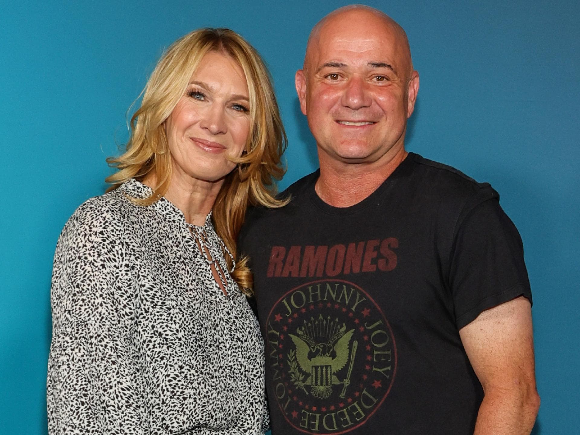 Steffi Graf mit Andre Agassi
