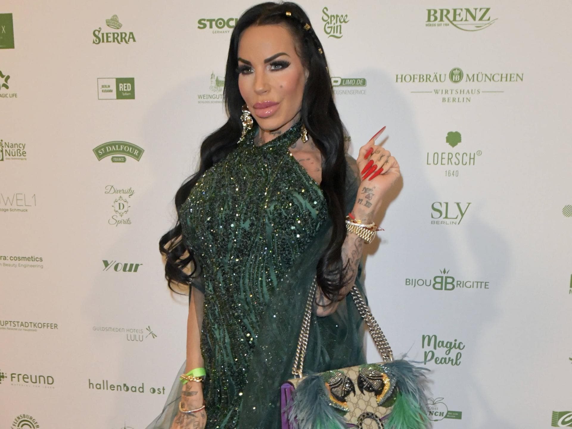 Gina-Lisa Lohfink bei der Dschungelparty in Berlin zum Dschungelcamp-Start