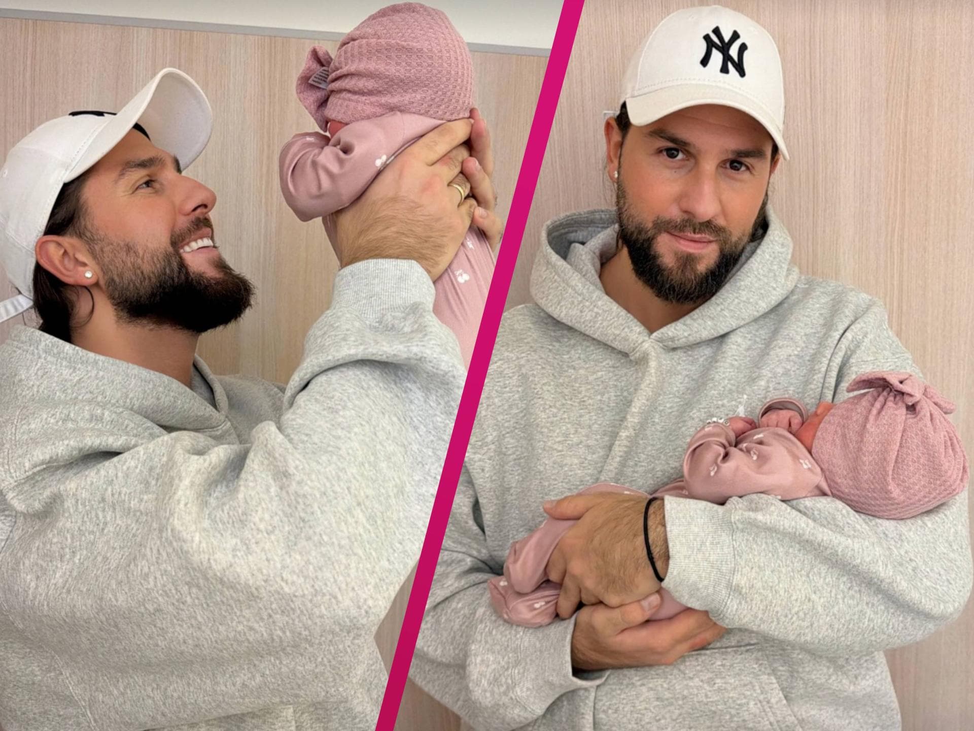 Maurice Dzwiak mit Tochter