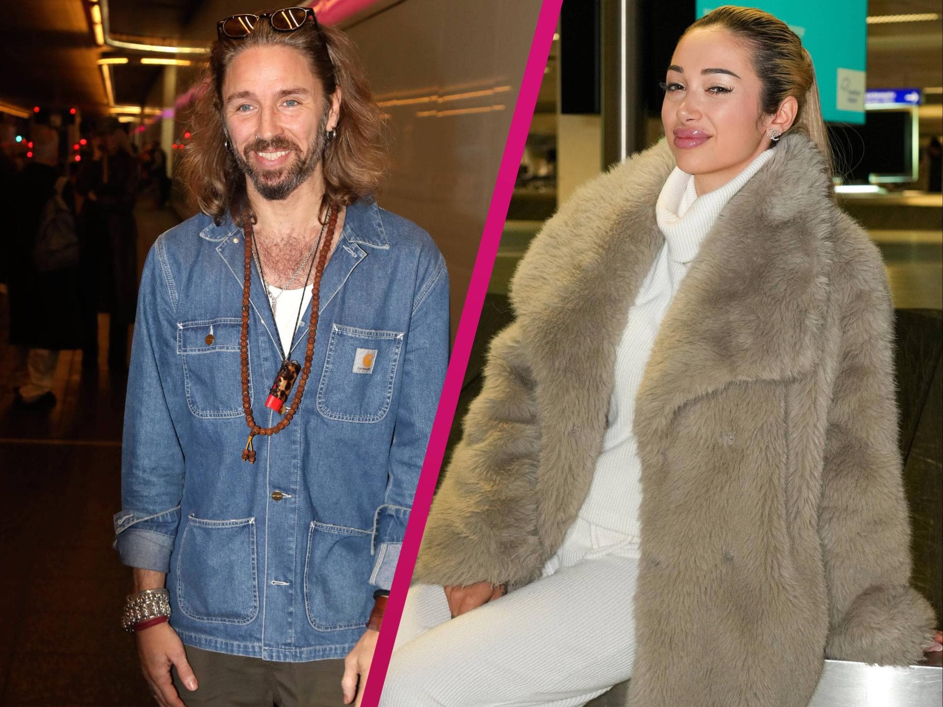 Gil Ofarim und Ariel nach Ankunft in Frankfurt