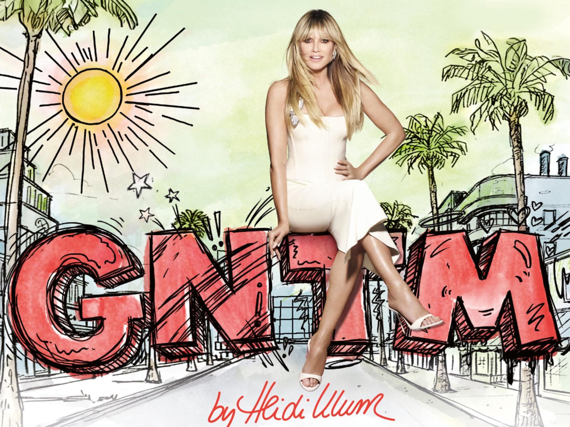 Heidi KLum auf GNTM-Logo 2026