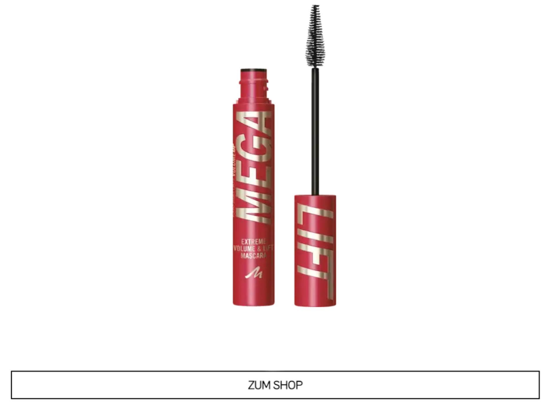 Mega Volume und Lift Mascara von Manhattan