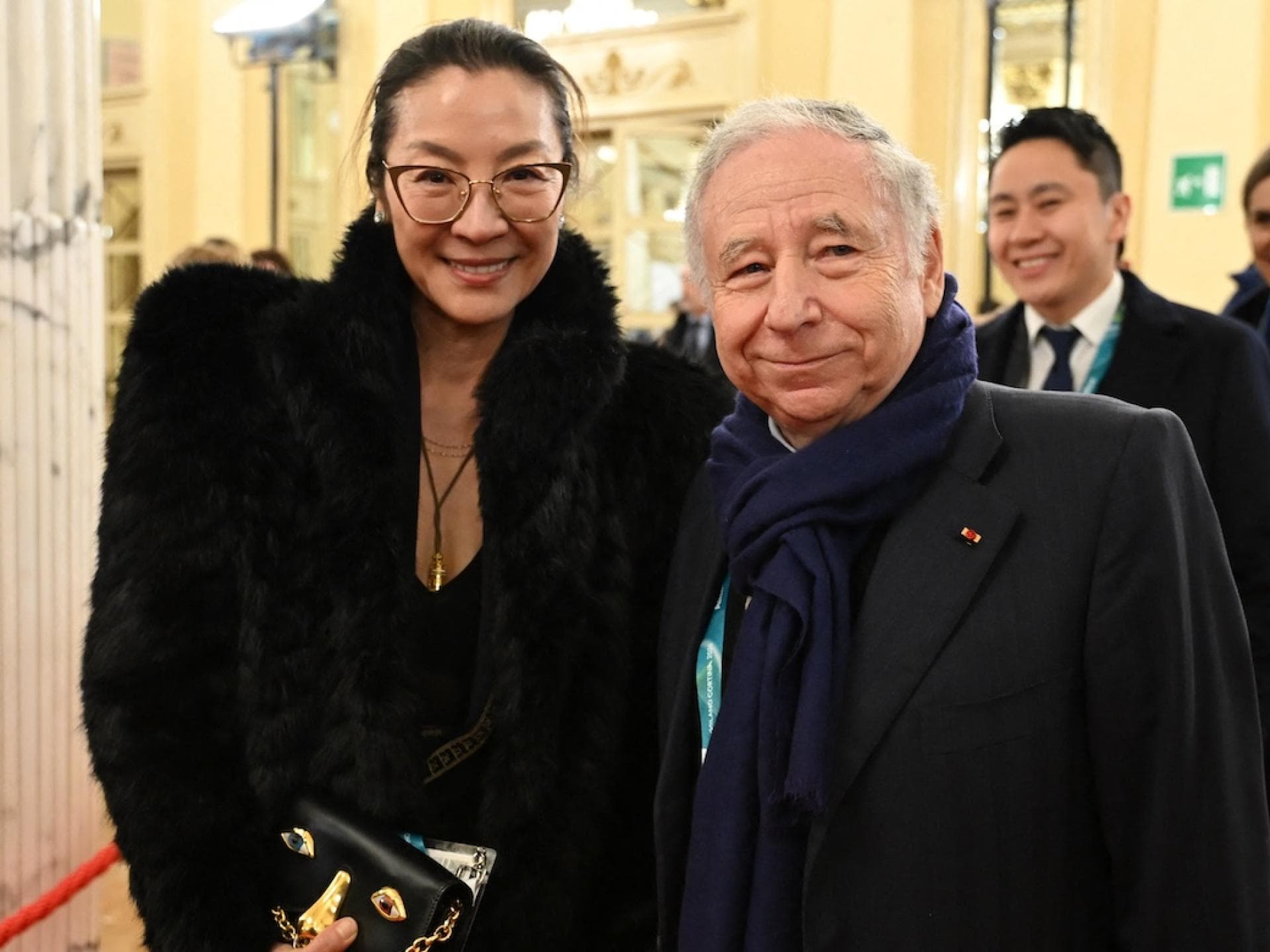 Michelle Yeoh und Ehemann Jean Todt bei Eröffnungszeremonie der SPiele