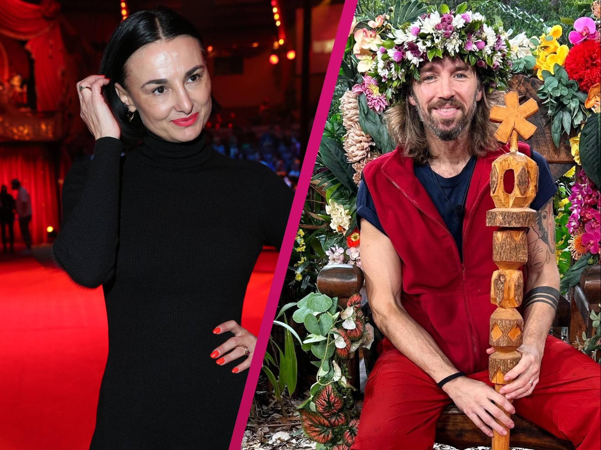 Mimi Fieder mit Dschungelkönig Gil Ofarim