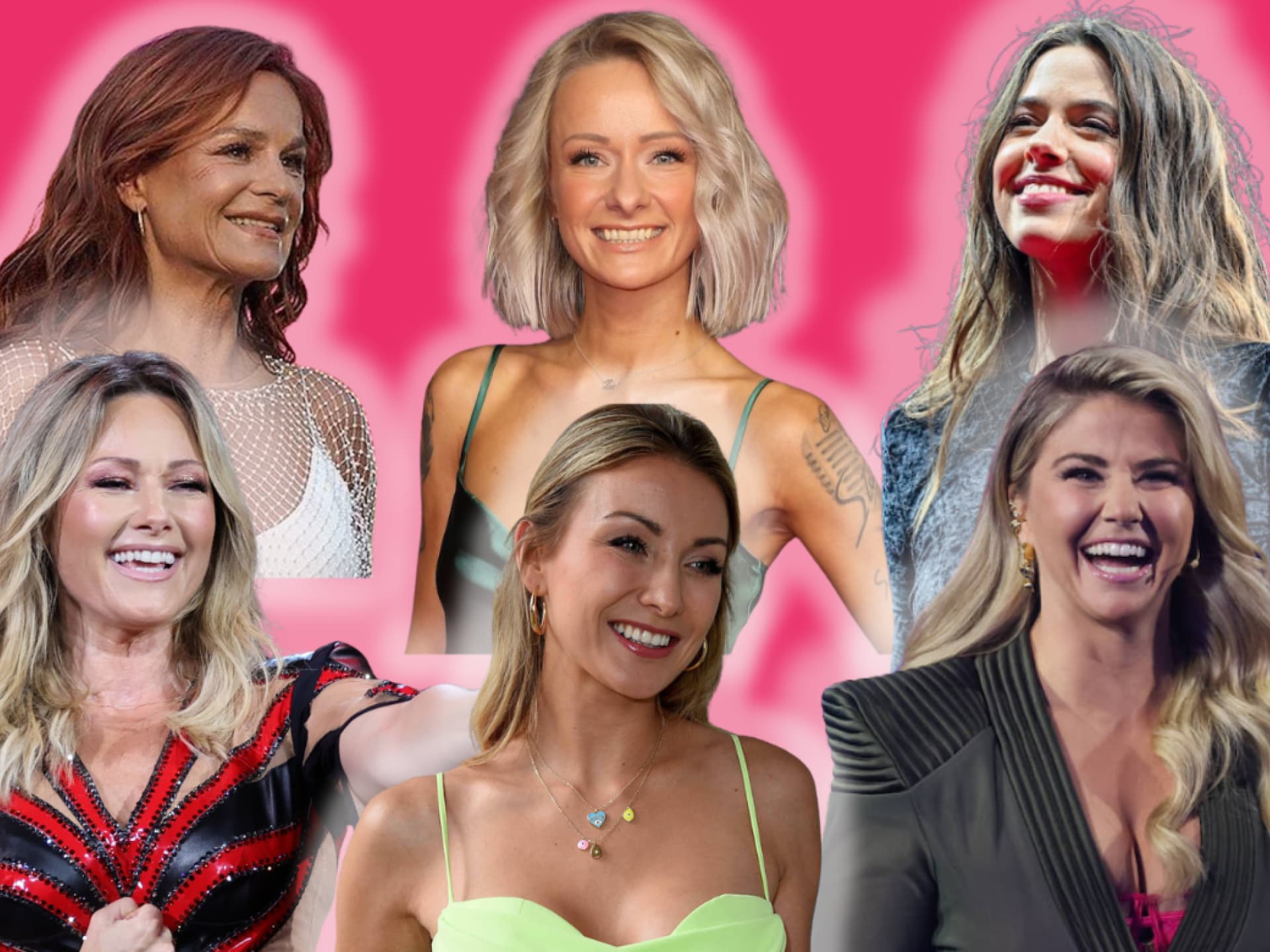 Collage Frauentag Schlagersängerinnen