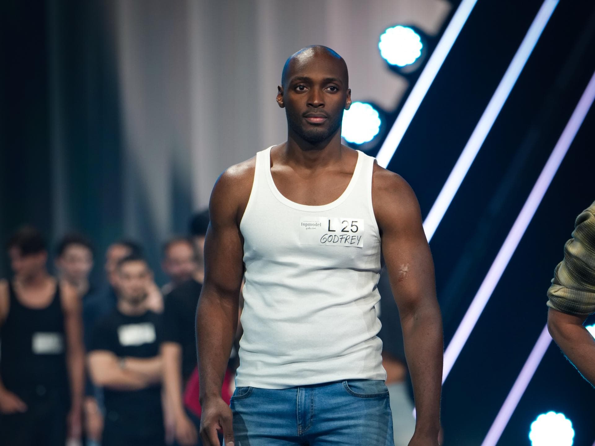 Godfrey beim GNTM-Casting