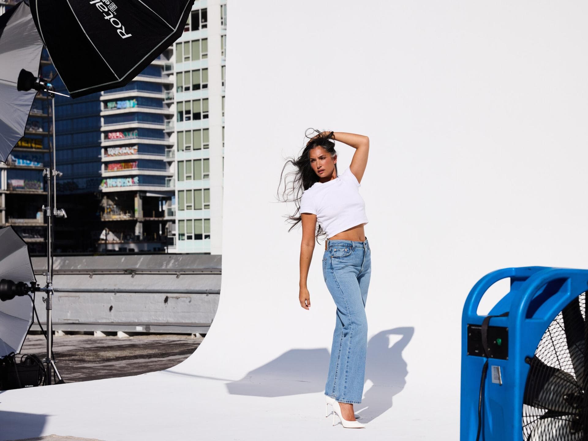 Bianca beim Sedcast-Shooting