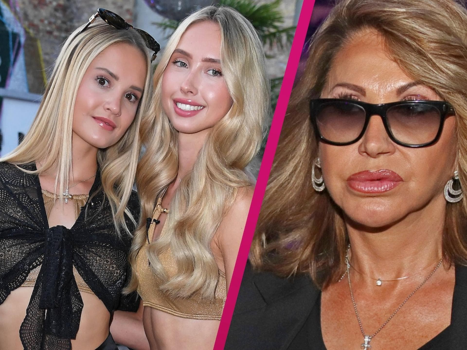 Collage Davina Geiss und Shania Geiss und Carmen Geiss